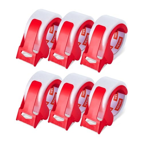 Transparentes Packband, 76,2 Mm Kern, 6er-set 47,8 Mm X 59,436 M Paketklebeband Mit Spender, 0,068 Mm Hochleistungs-klebeband Ideal Für Umzüge, Lagerung Und Verpackung, Versand Und Postversand