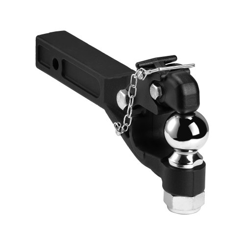 Vevor Anhängerkupplung 9 T, Für 50,8 Mm Anhängekupplungshaken, Kombination 2-5/16-zoll-anhängerkupplungskugel, Passend Für 63,5 Bis 76,2 Mm Lünettenring, 397 Mm Länge, Schwarze Pulverbeschichtung