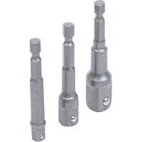 Bgs Technic - Adapter-Satz für Bohrmaschinen Antrieb Außensechskant 6,3 mm (1/4') Abtrieb Außenvierkant 6,3 mm (1/4') / 10 mm (3/8') / 12,5 mm (1/2') Bild 2