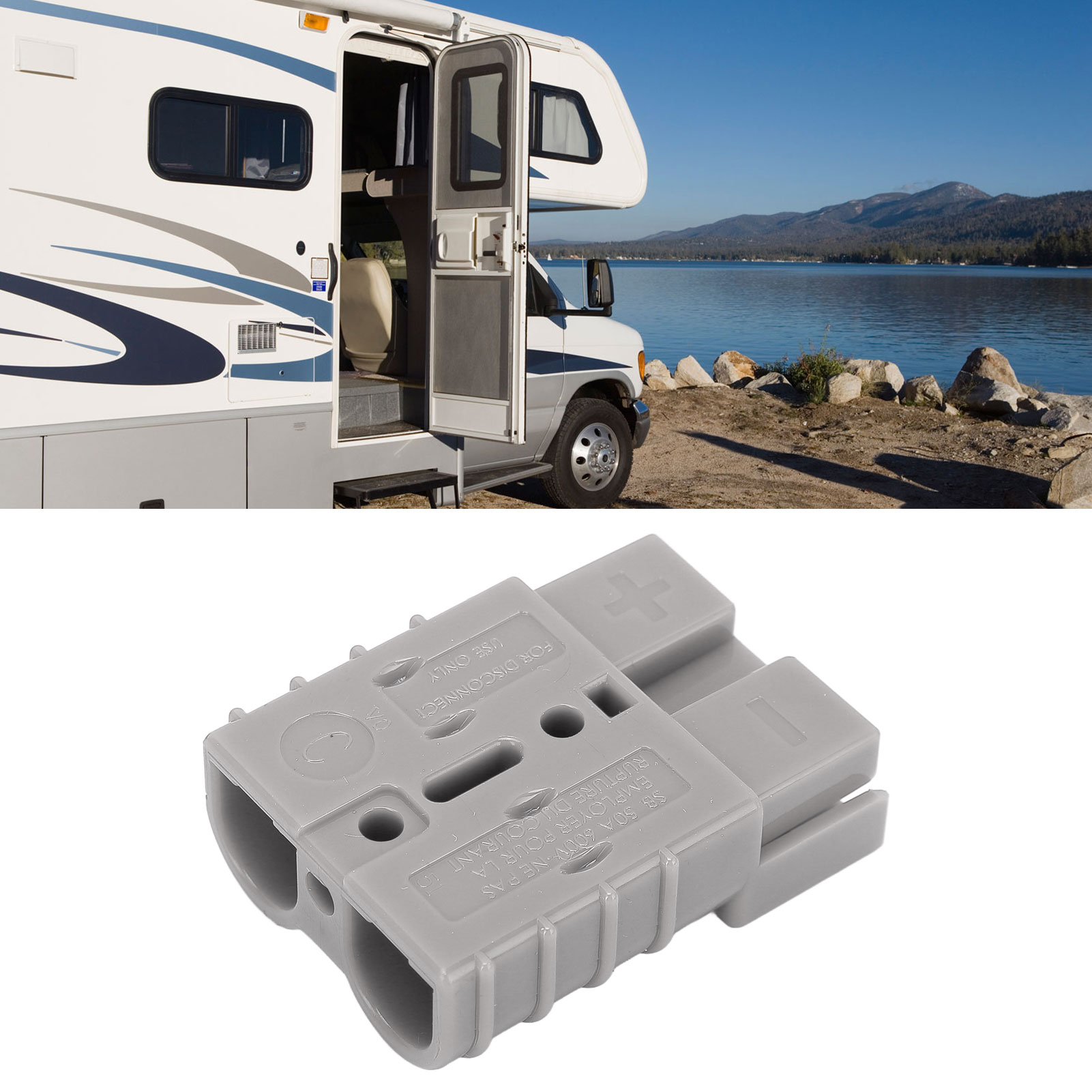 Stecker Mit Kontakten Sb50a 600v Grau