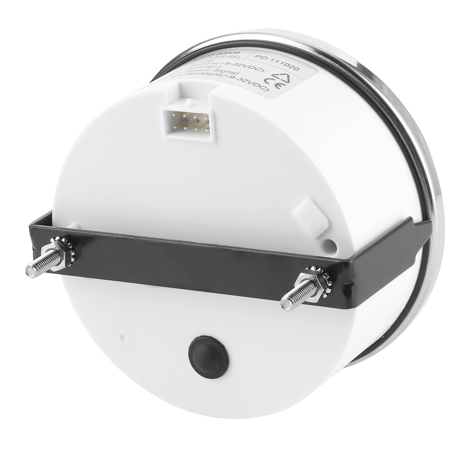 85-mm-analog-digital-drehzahlmesser, 4000 U/min, Schwarzes Zifferblatt Und Silberne Lünette