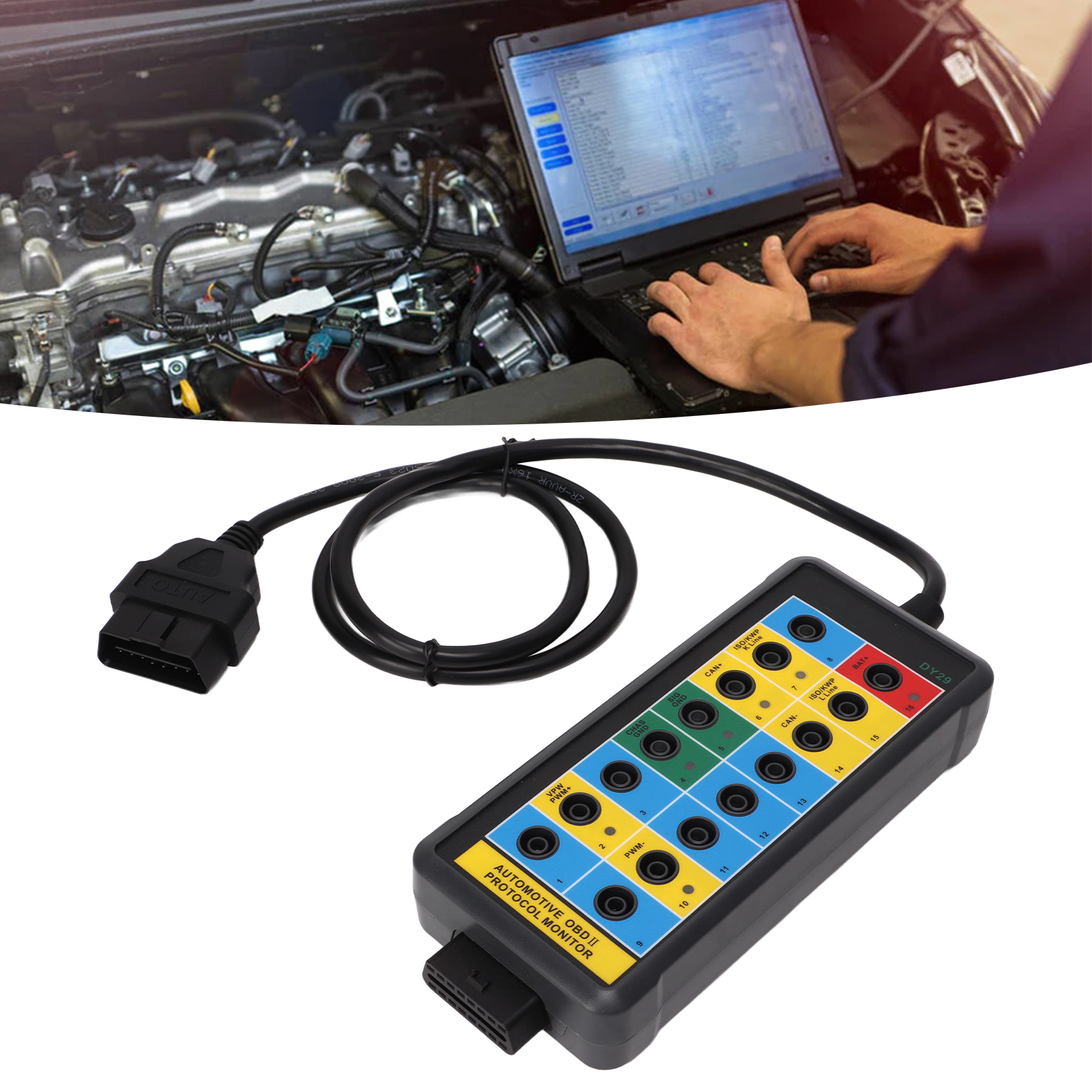 Dy29 Kfz-obd-schnittstellen-diagnoseprotokolltester – Erkennt Und Diagnostiziert Signalprotokolle