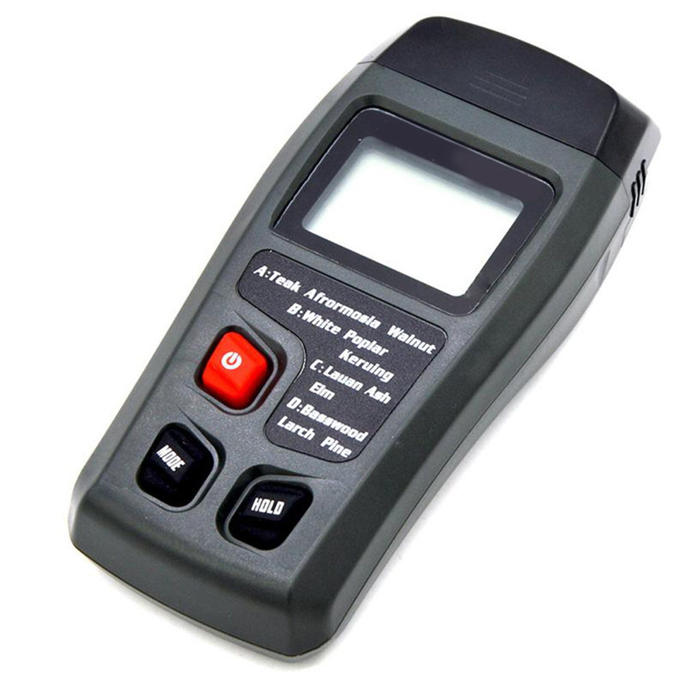 [yuexinghui] Holzfeuchtemessgerät, Schwarzes Hygrometer - Batterielos