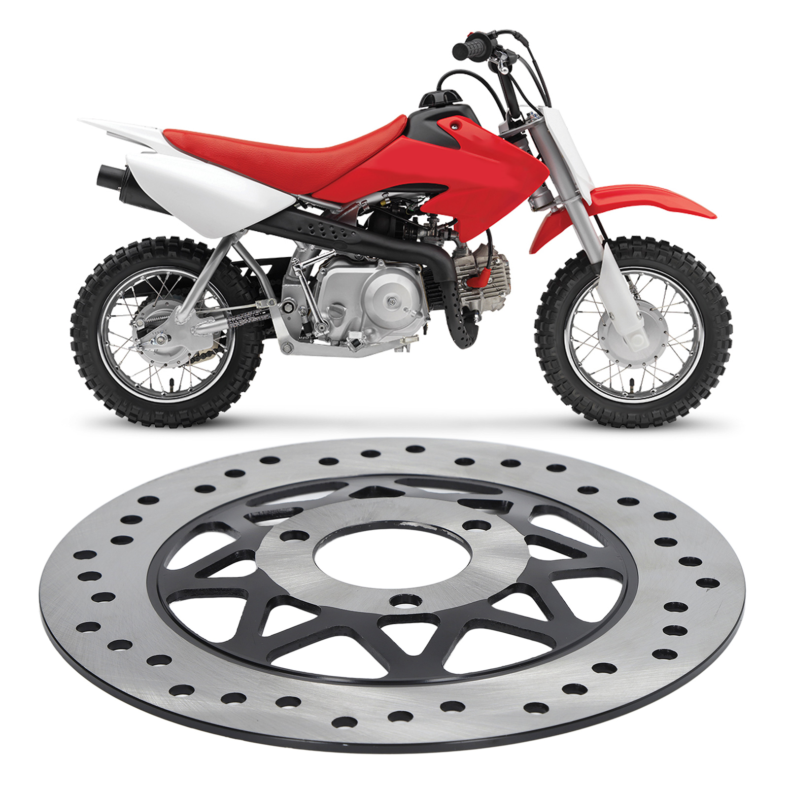Universelle 260-mm-motorradbremsscheibe, 3-loch-befestigung, Kompatibel Mit Yamaha Honda Bws Rsz Motorrädern Und Elektrofahrzeugen.