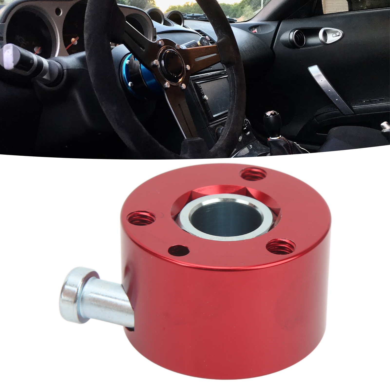Schnellverschluss Des 3/4"-achsen-lenkrads Mit Knopf (rot)