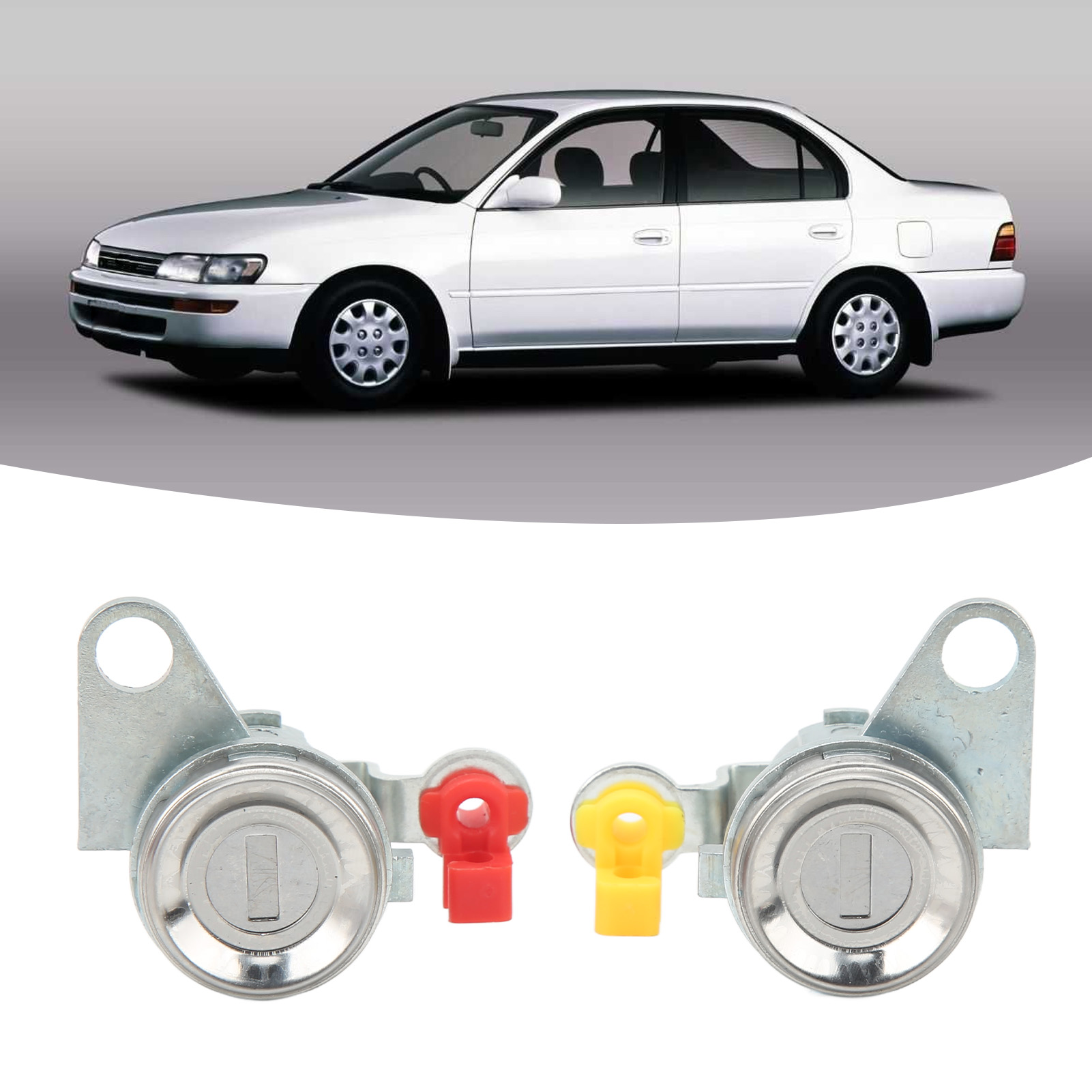 Türschließzylinder-set Für Fahrer- Und Beifahrertür Für Toyota Corolla 1993-1997 (oe: 69051-12340)