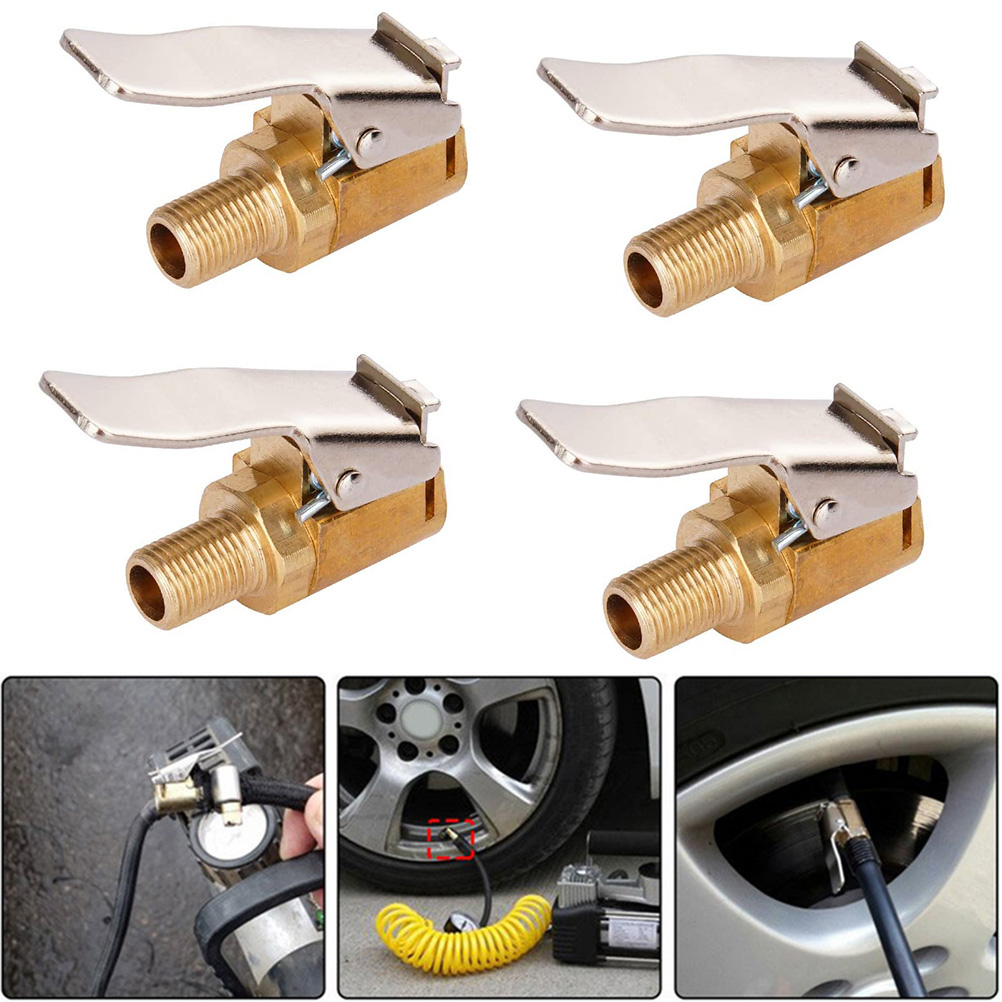 [yuexinghui] Luftpumpenadapter (4er-pack), Adapter Für Automatische Pumpen Mit Gewindedüse, Schnellkonverter Für 8-mm-reifenventile Mit Schnappdüse