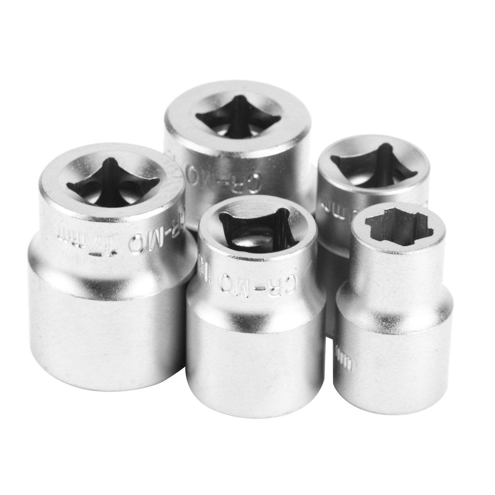 3/8" Dr Schrauben- Und Mutternlöse-steckschlüssel (8, 10, 13, 17, 19 Mm)