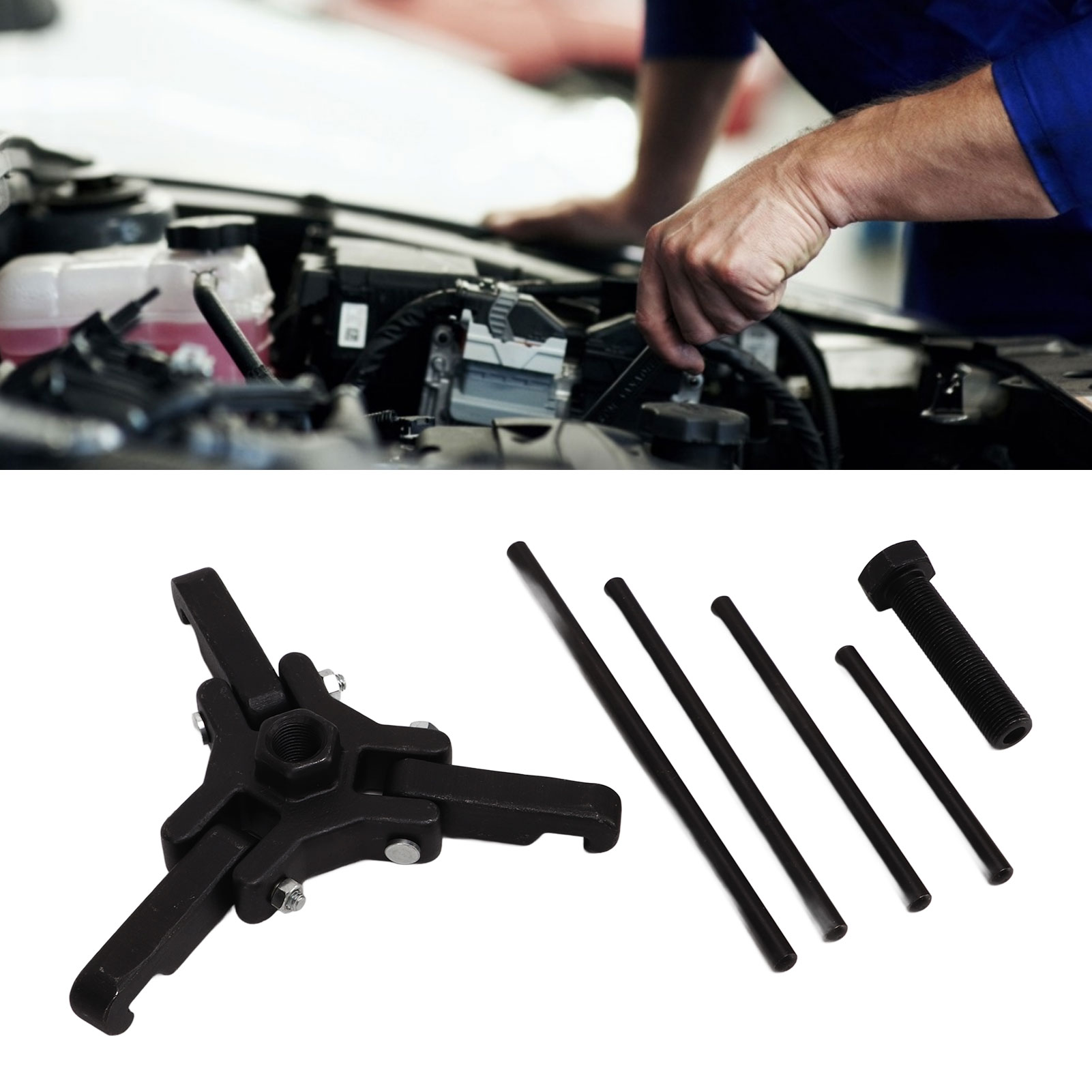 Abzieher-set Für Schwingungsdämpferriemenscheiben Von Chrysler, Gm Und Mitsubishi (lieferung In Einem Karton)