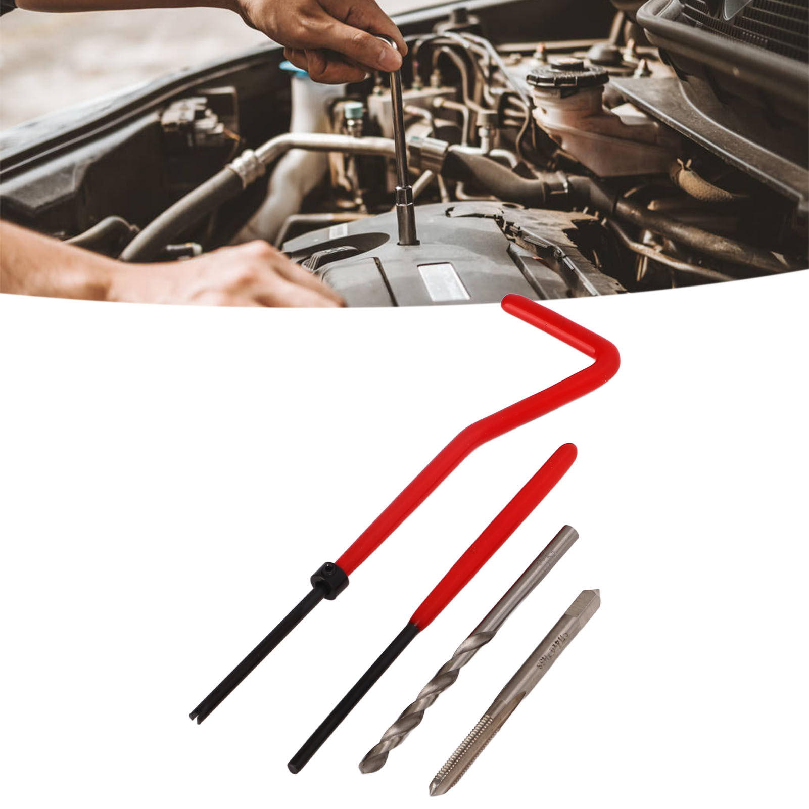 Rotes Gewindereparaturwerkzeug M40,7