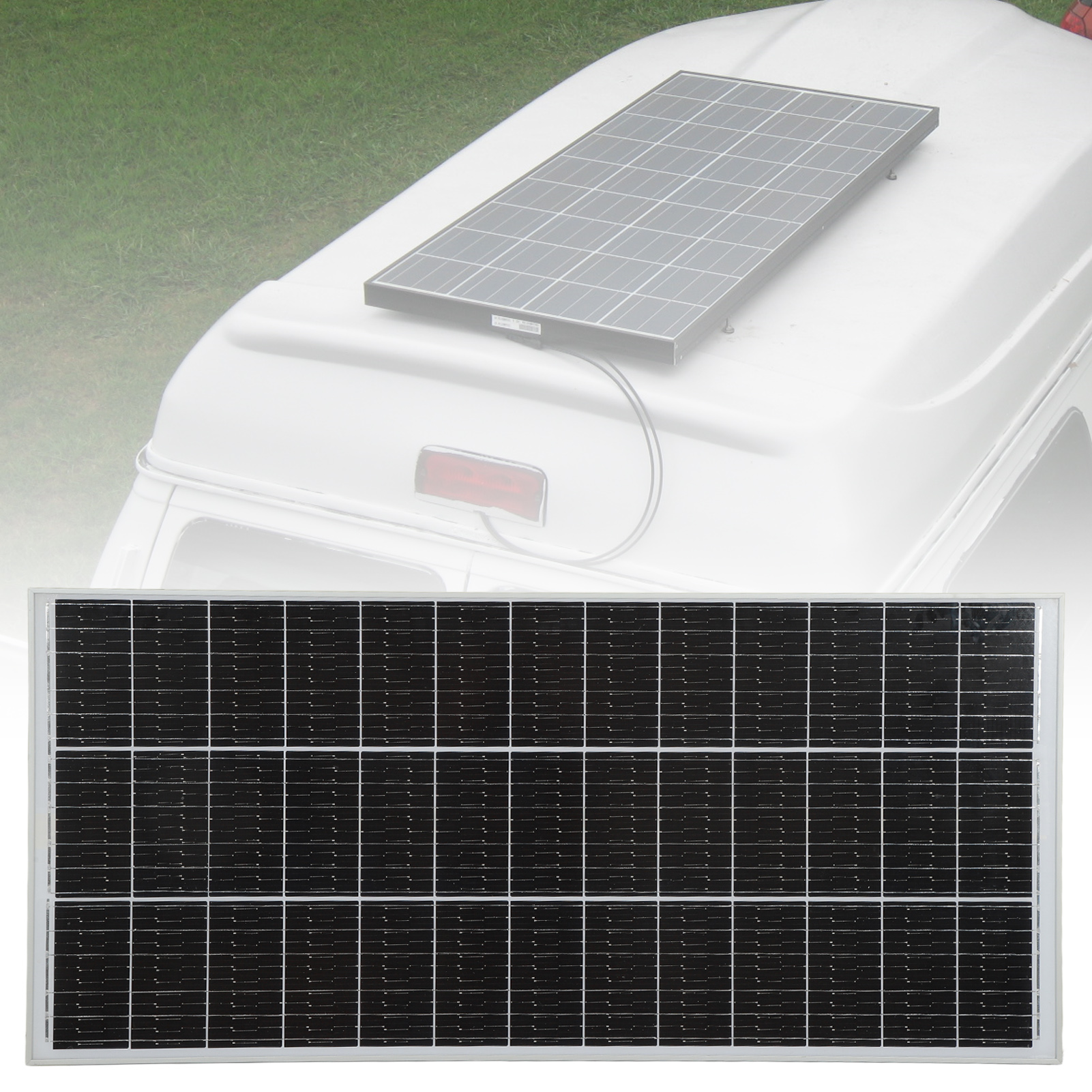 160w 18v Wasserdichtes Monokristallines Solarpanel, Geeignet Für Autos, Boote, Anhänger Und Wohnmobile (übergewichtig Und Übergroß) (ohne Batteriespeicher).