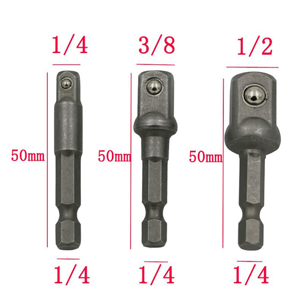 [yuexinghui] Sonderangebot: Adapterstecker Für Elektro-/druckluftschrauber – 3 Kurzschlussstangen (50 Mm)