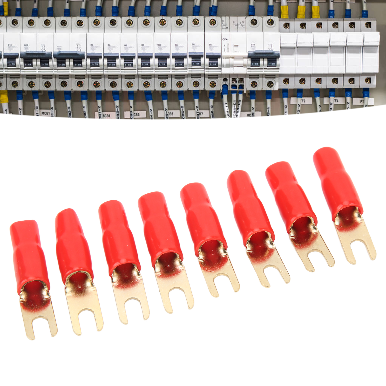 50 U-förmige Steckverbinder Aus Reinem Kupfer, 8 Ga Awg, Mu-800r