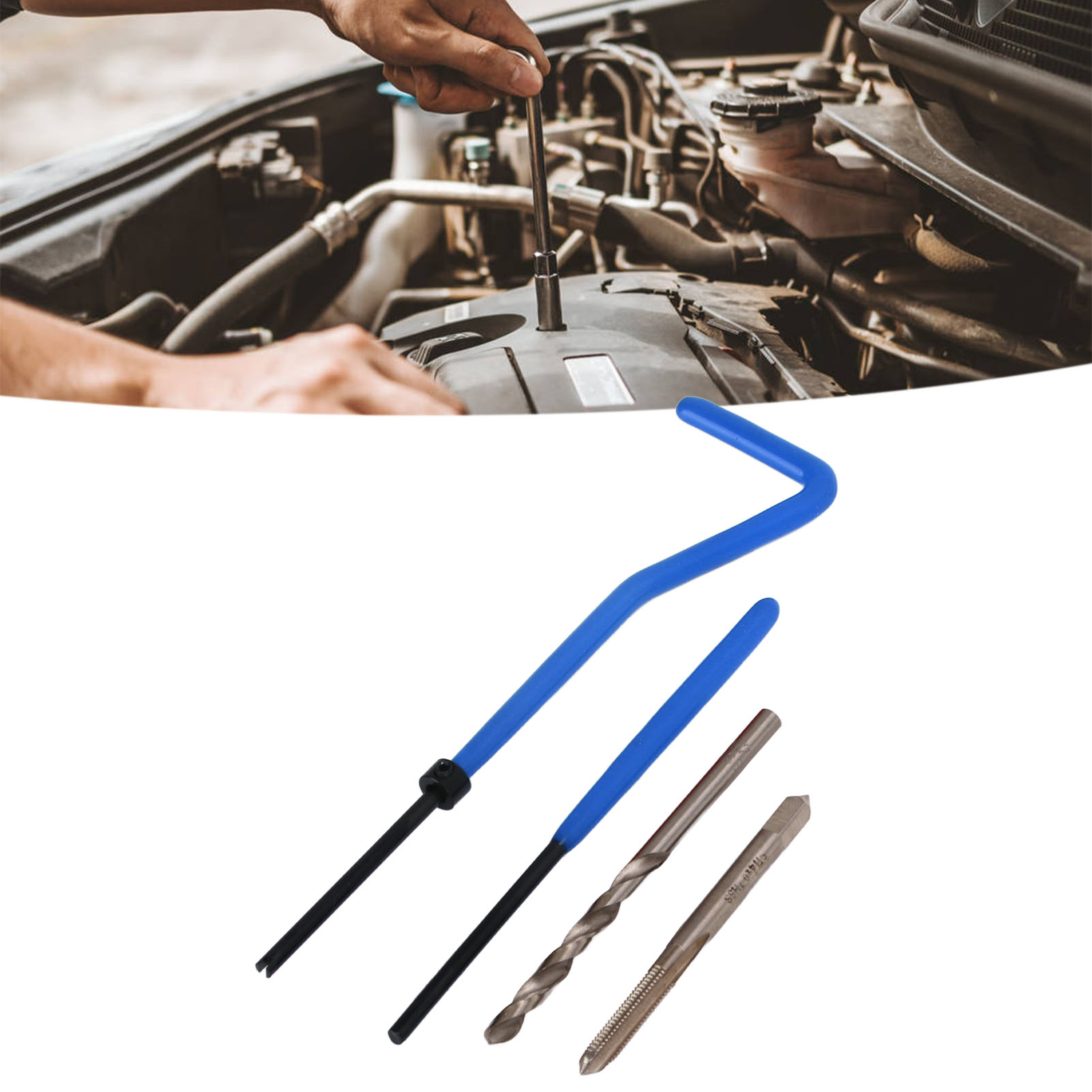 Blaues Gewindereparaturwerkzeug M40,7