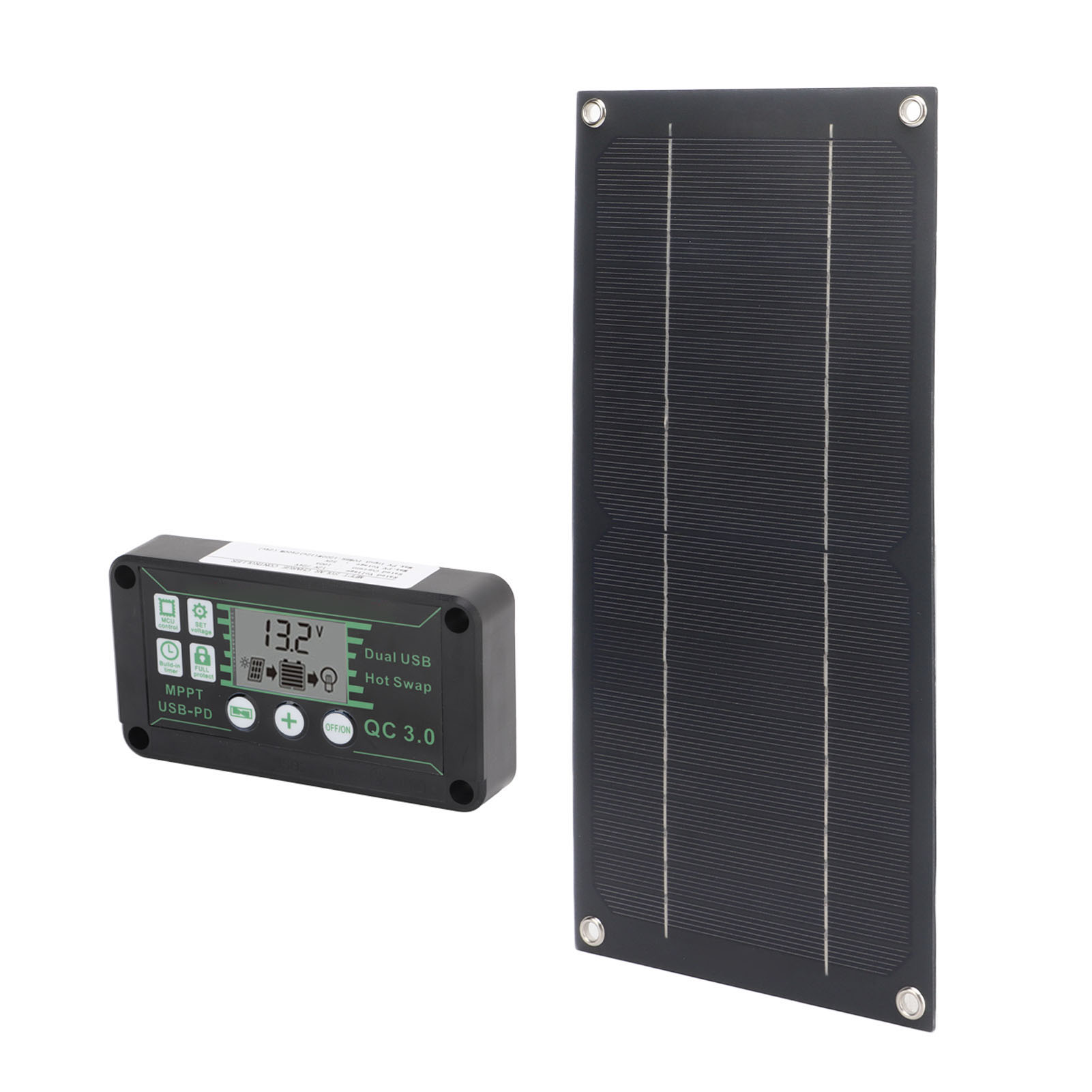 Zubehör Für Wohnmobile: 18v 600w Solarpanel-set Mit 100a-regler Und Dualer Usb-ladefunktion (ohne Batteriespeicherfunktion).