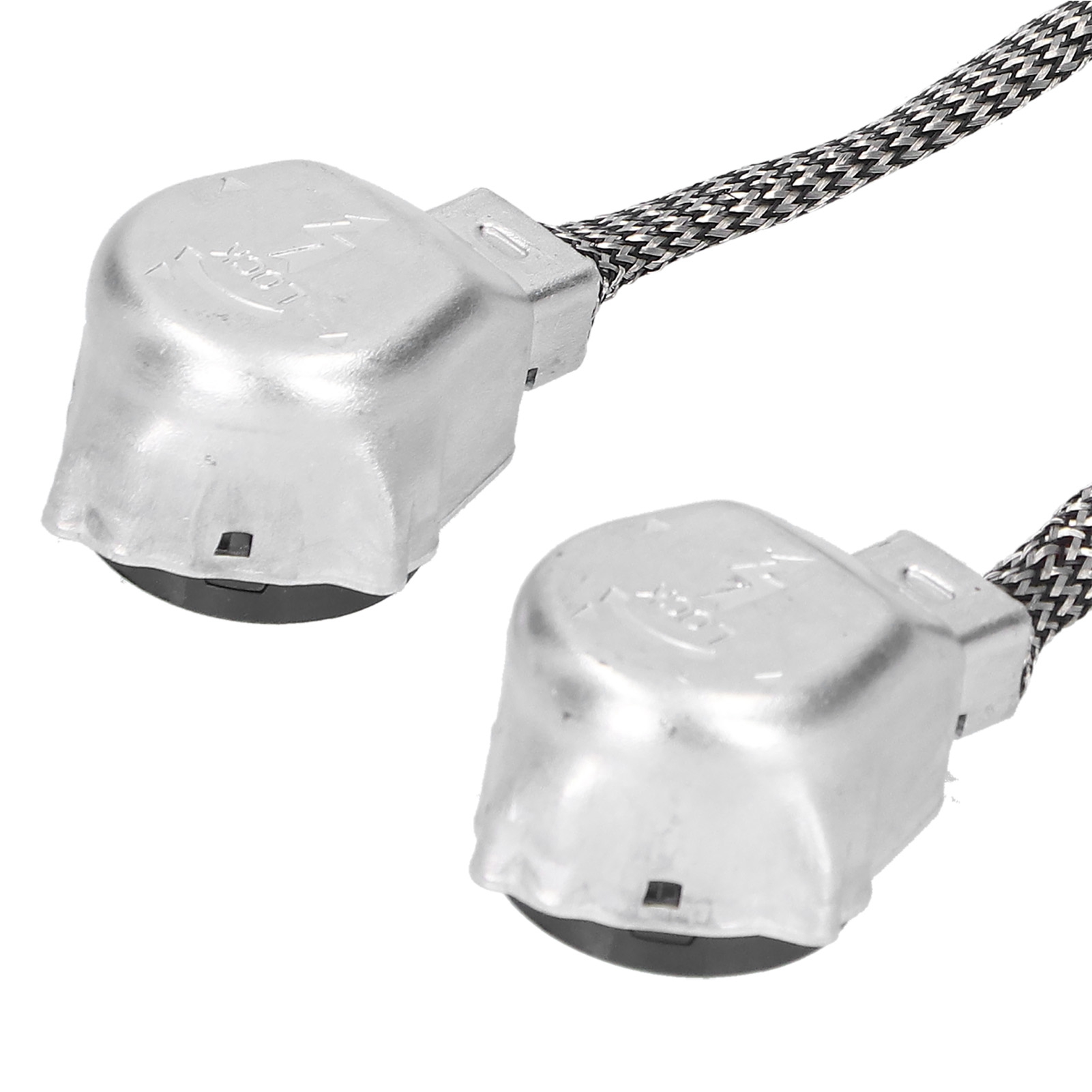 Zwei Adapterkabel Für D2s-lampenfassungen Mit Aluminiumgehäuse Und Zwei D2s/d4s-kabelbaumkonverter