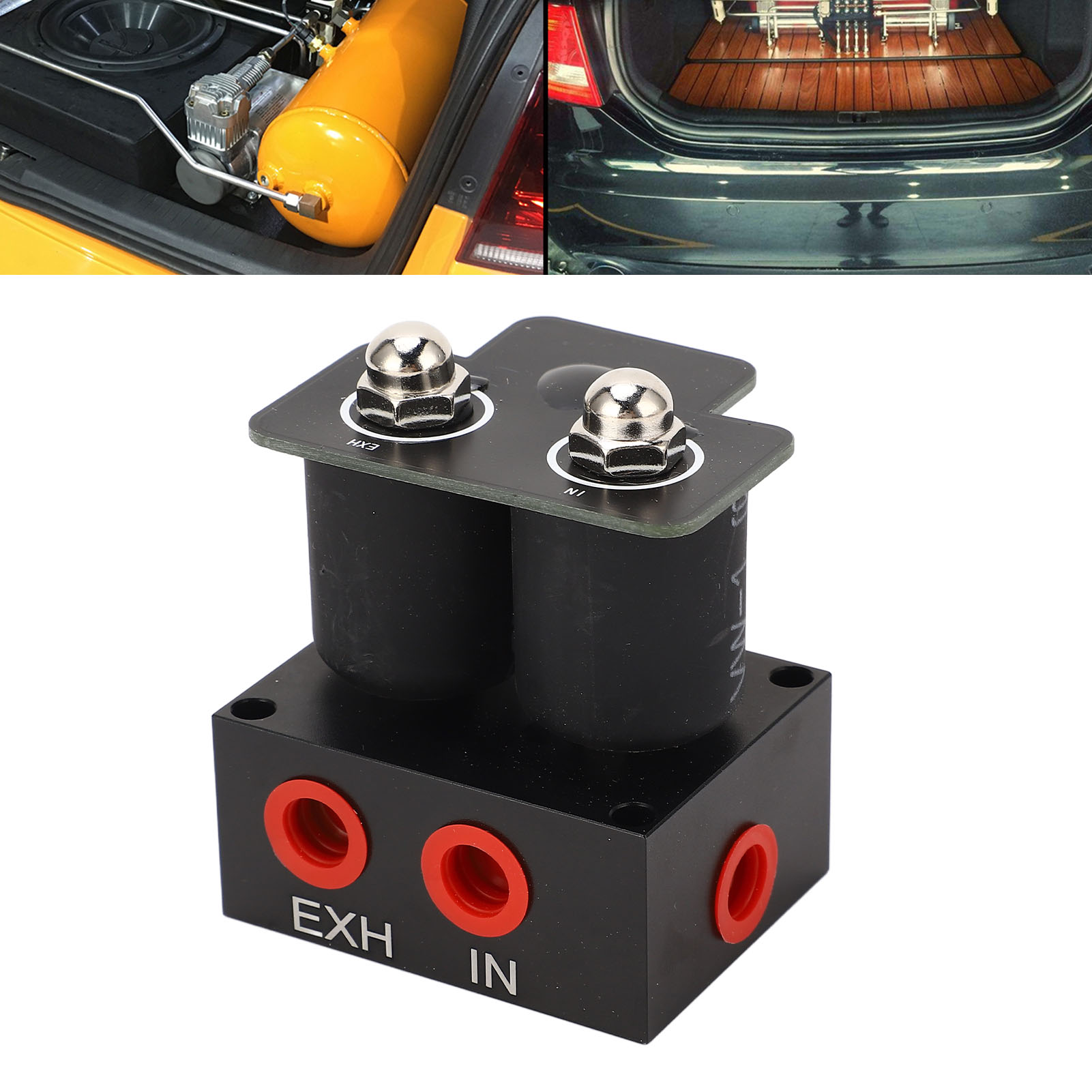 1/4 Npt 12v 6-wege (0-200 Psi) Magnetventil Für Luftfederungsverteiler Mit Fernbedienung (teilenummer: Tu-smv04-kit1) (lieferung Inklusive Passender Batterie)