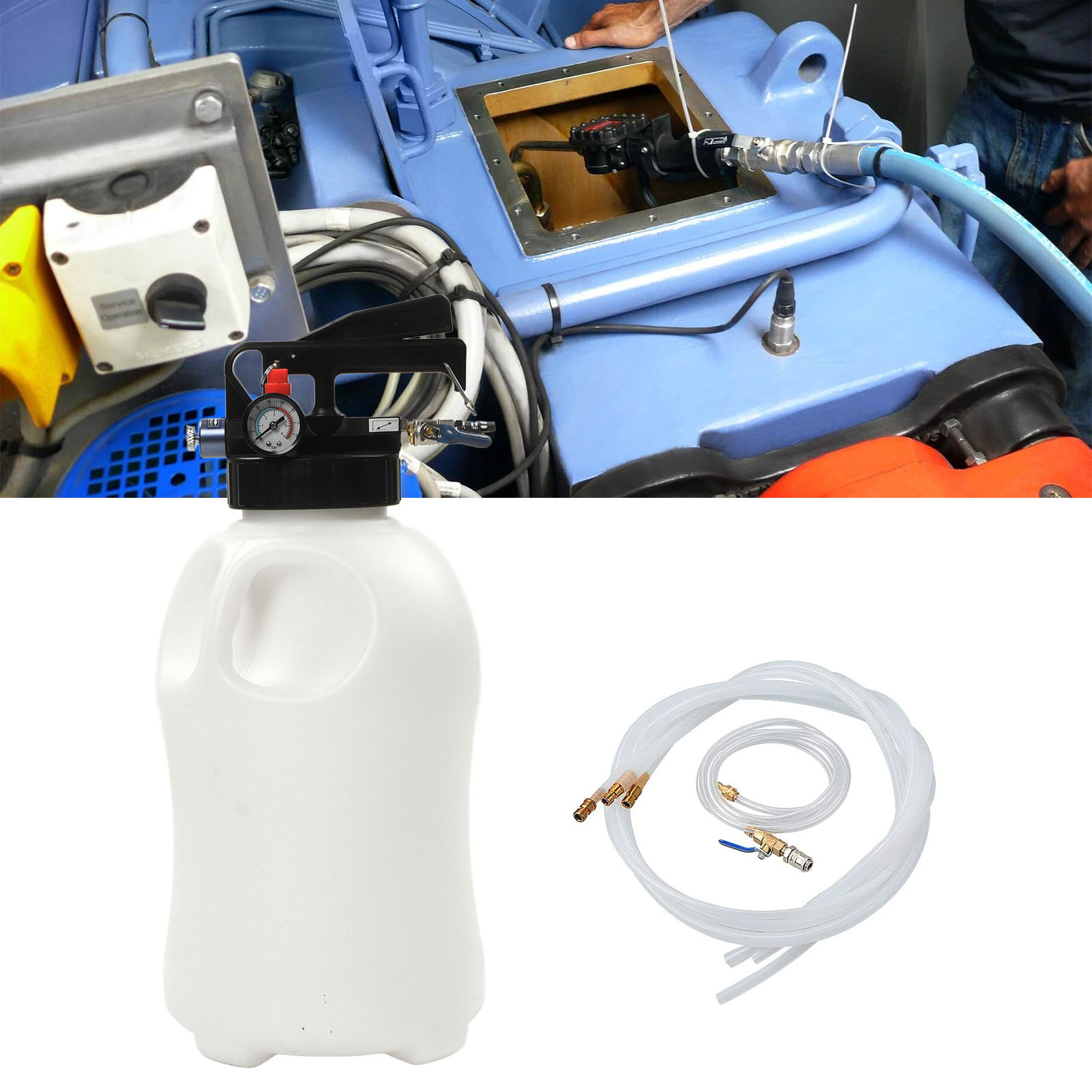 10-liter-druckluft-getriebefüllgerät Mit 13 Atf-adaptern (vt01294j) (übergröße) (übergewicht)
