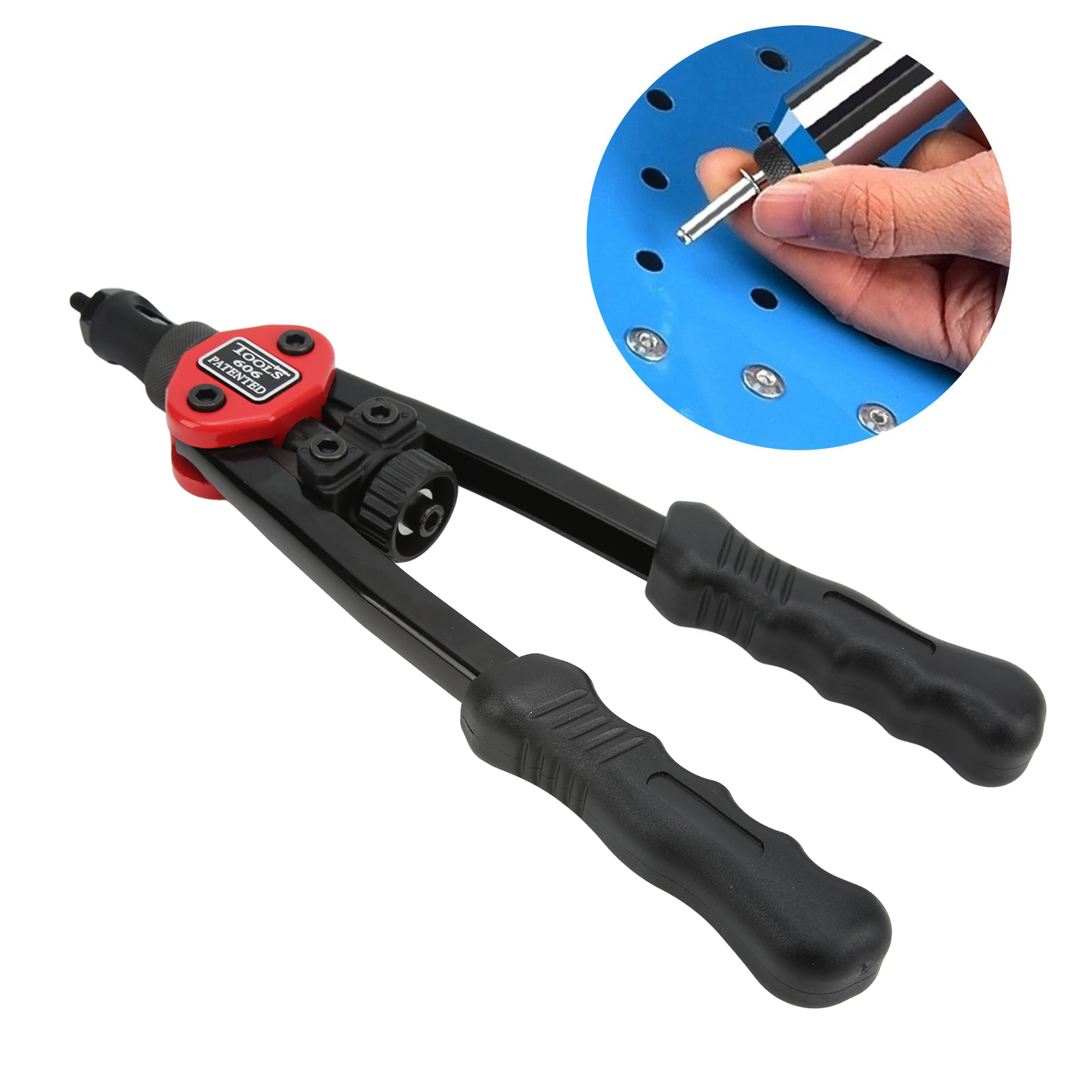 Bt-606 12-zoll-doppelgriff-handnietpistole, Werkzeug Für M3-m8-nieten
