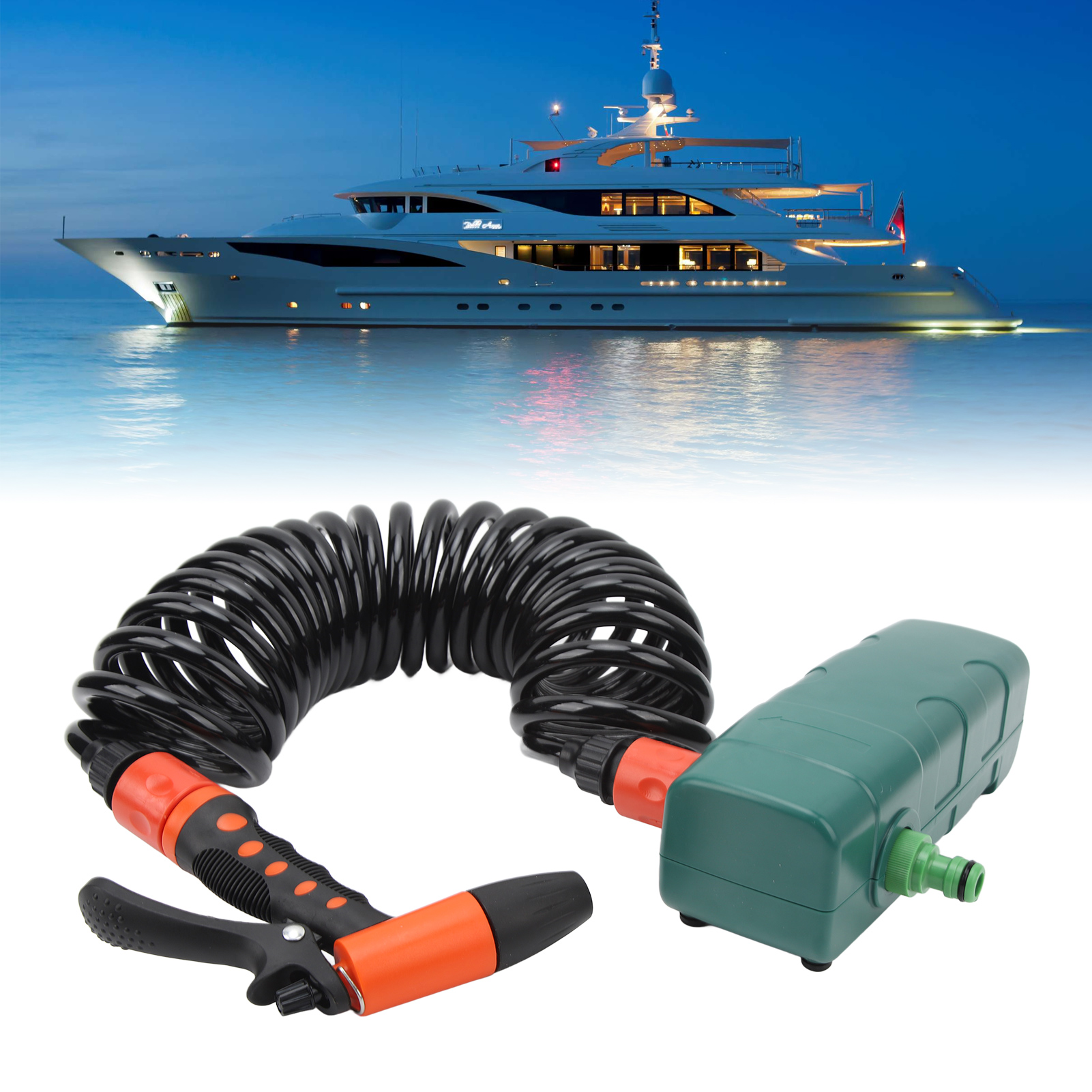 12v Marine Deck Spülpumpen-set, Membranpumpe, Tragbares Reinigungsset (referenz: Fl-3207) (zusätzliches Gewicht)