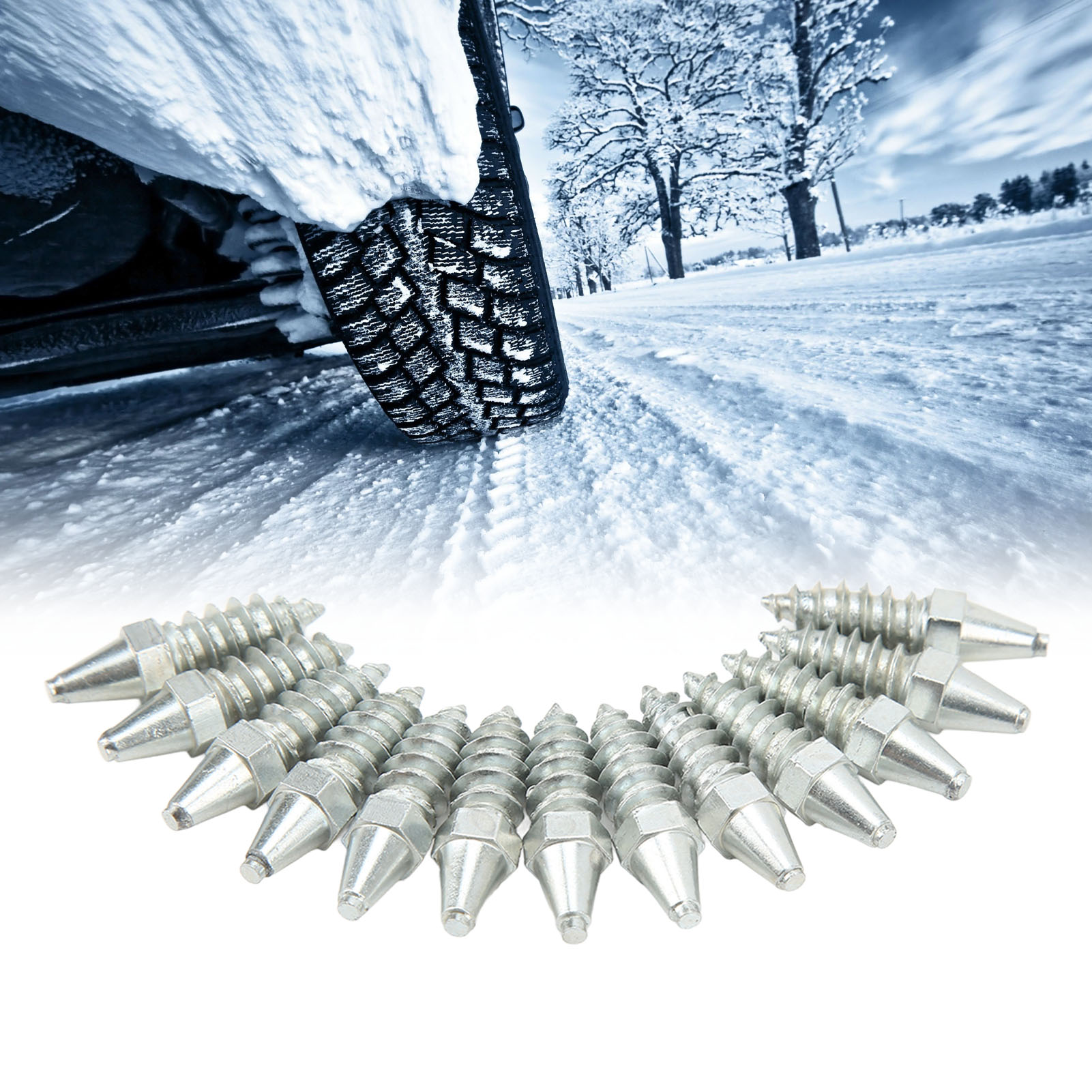 Fünfzig Universelle Antirutsch-reifenspikes, Geeignet Für Rennwagen, Be- Und Entladefahrzeuge, Traktoren, Gabelstapler Usw. (50 Spikes Pro Packung) (lwjx88-h30-t8)