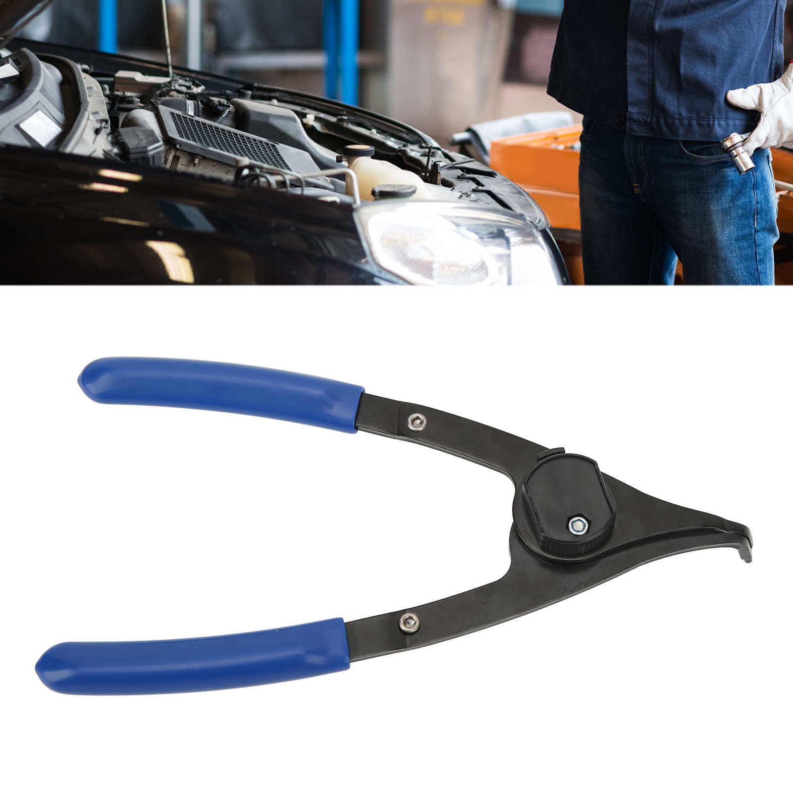 23 Cm (9 Zoll) Verstellbare Sprengringzange Für Innen- Und Außensprengringe, 90°-kfz-reparaturwerkzeug