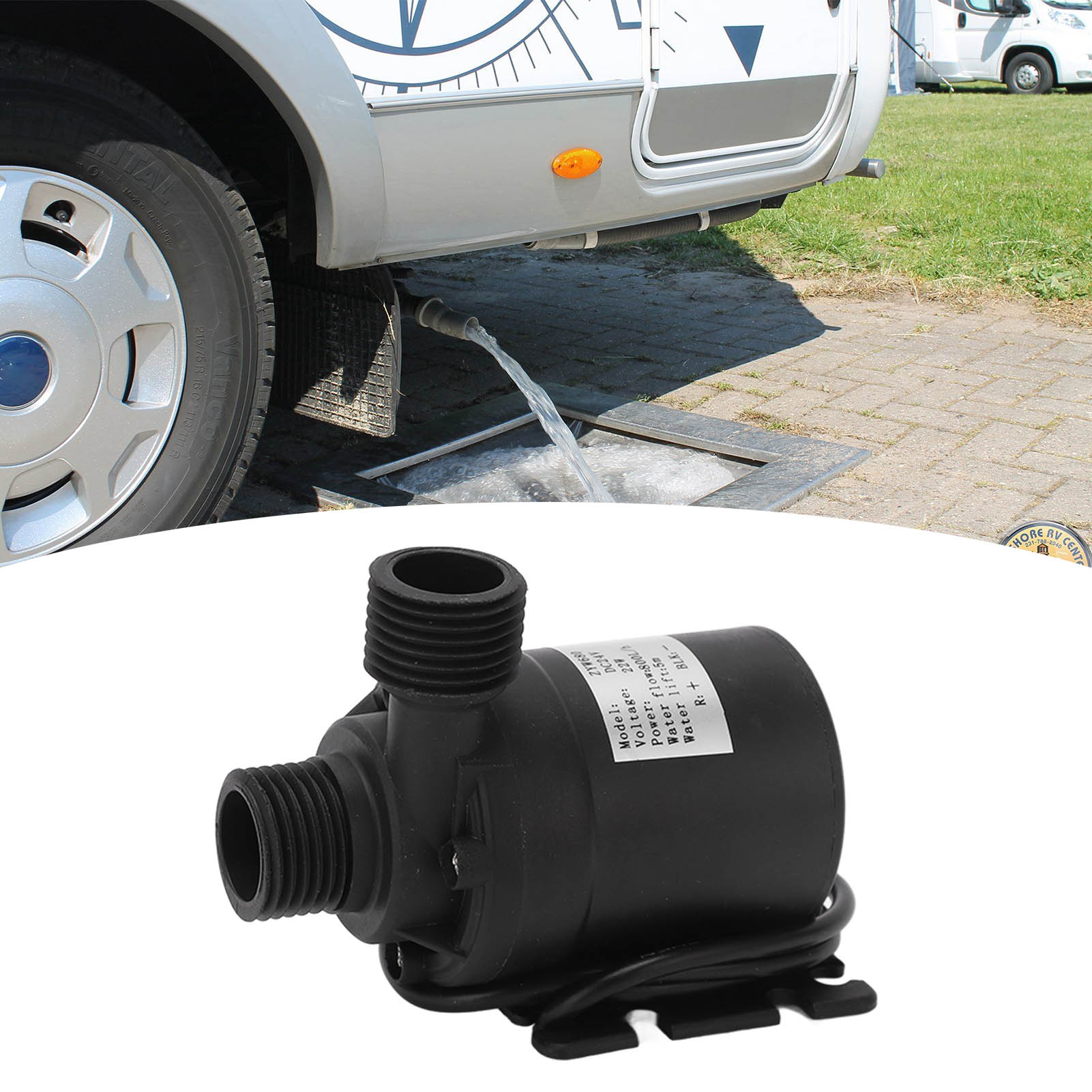 Hochleistungsfähige Und Leise Bürstenlose 24-v-gleichstrom-wasserpumpe Für Wohnmobile (5 M Förderhöhe)