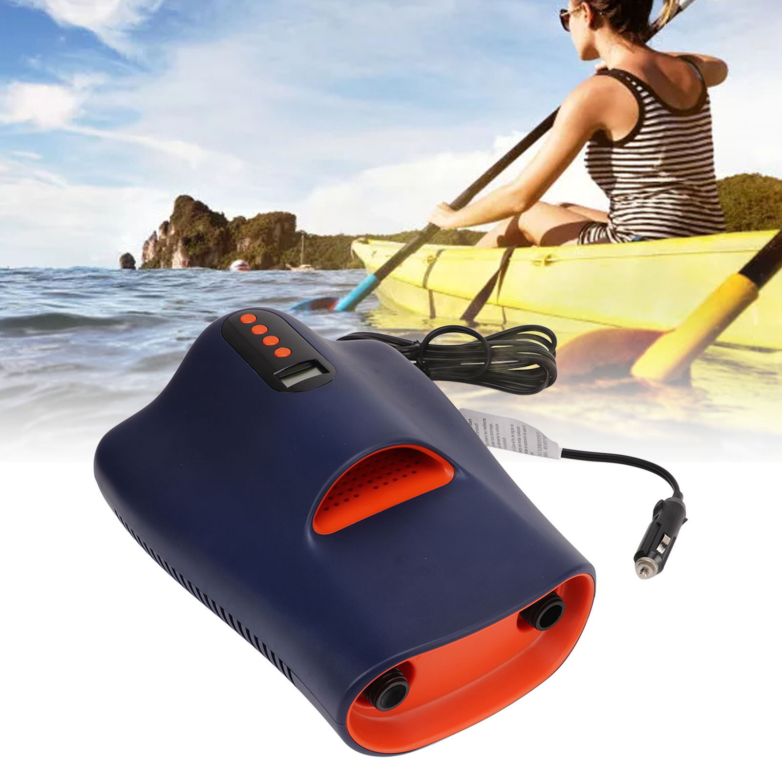 12v Fahrzeugmontierte Elektrische Hochdruck-luftpumpe Für Sup-paddleboards, 22 Psi, Geeignet Für Aufblasbare Zelte, Schlauchboote, Schnellboote Und Kajaks (übergewichtig).