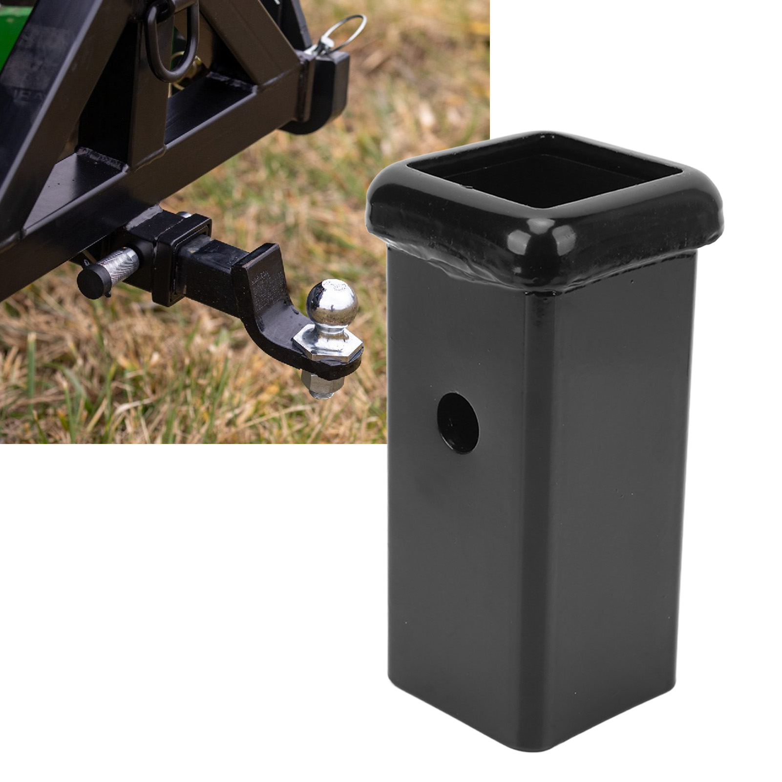 (video Verfügbar) 15 Cm (6 Zoll) Geschweißte Anhängerkupplung Mit Quadratischer Basis, Kompatibel Mit 5 X 5 Cm (2 X 2 Zoll) Aufnahmerohren Für Wohnwagen, Wohnmobile Und Abschleppwagen