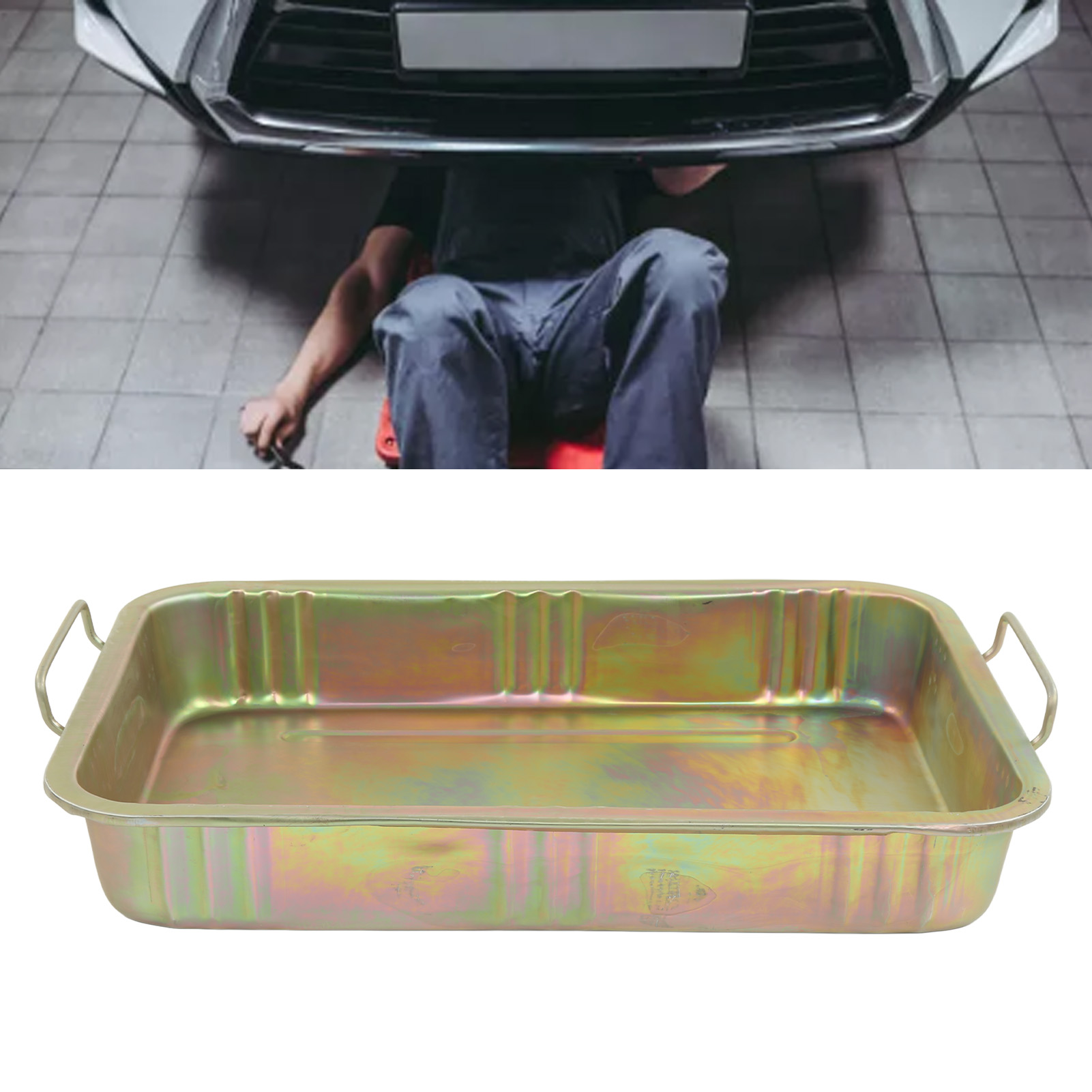 Verzinkte Und Verstärkte Ölwanne, Kfz-reparaturwerkzeuge, 640 X 440 X 105 Mm