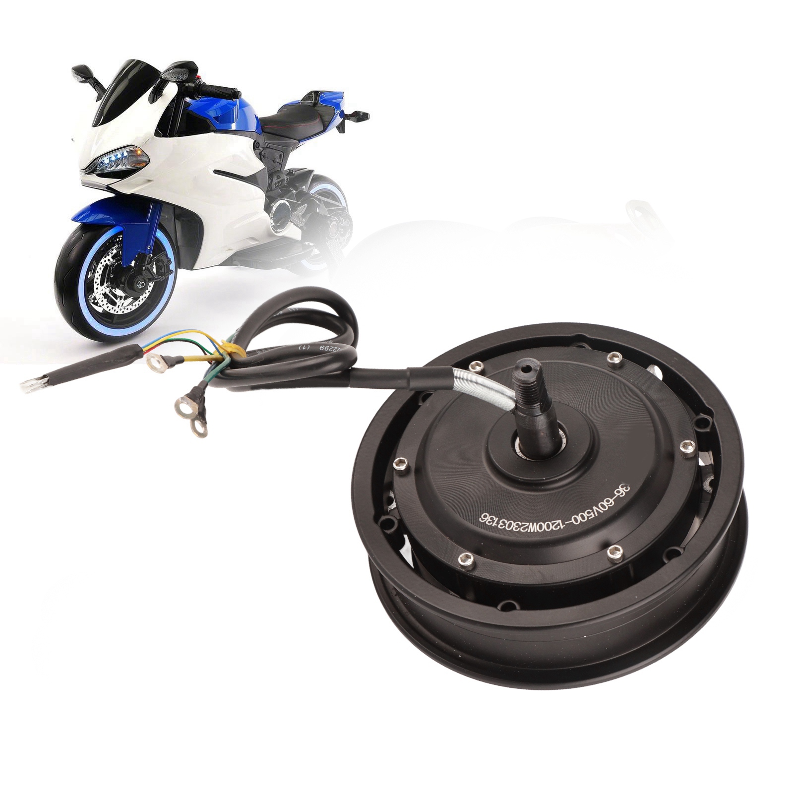 Elektromotorrad/geländefahrzeug, 36-60v, 500w-1200w, 10-zoll-trommelbremsmotor, Separater Nabenmotor.