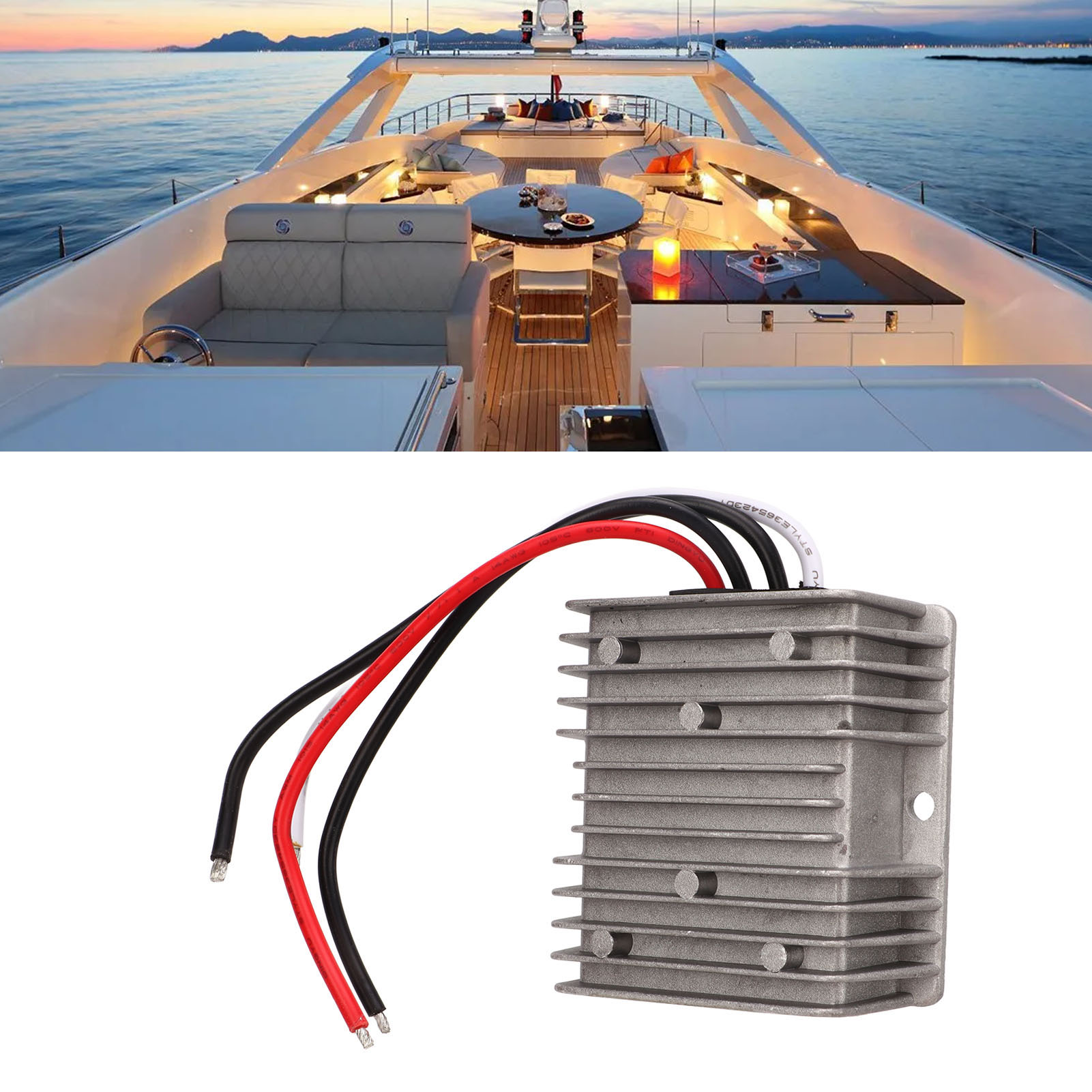 Wasserdichter 24v Auf 12v Abwärtswandler Für Autos (dc 18v-36v Auf Dc 12v 30a 360w)
