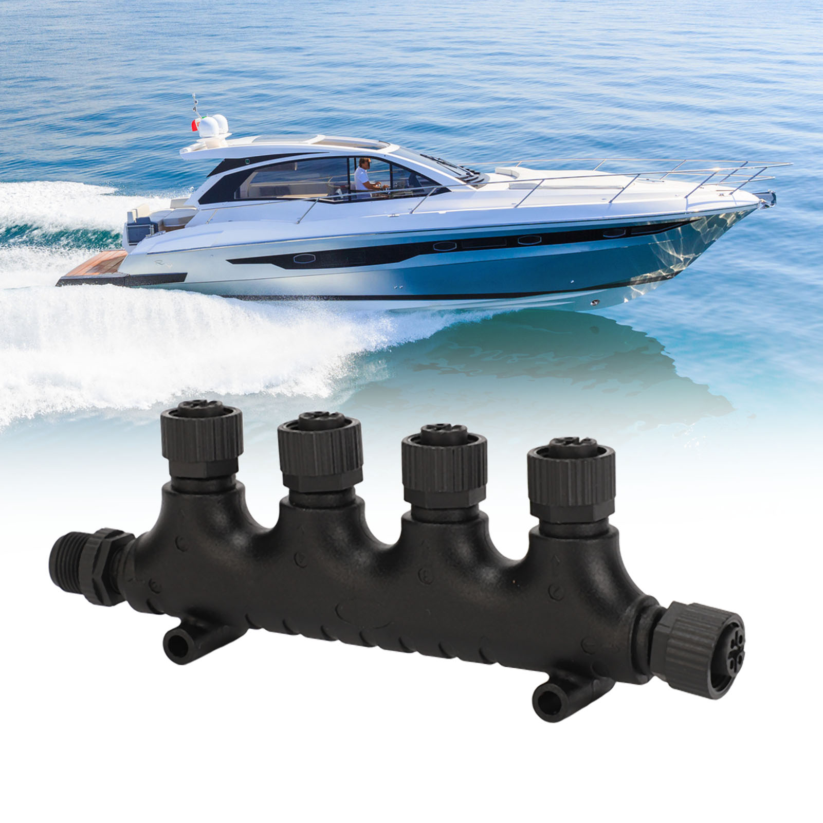 Nmea 2000 4-port T-typ M12-5 Pin Adapter Für Bootszubehör, Kompatibel Mit Lowrance, Simrad, B&g, Navico Und Garmin Netzwerken.