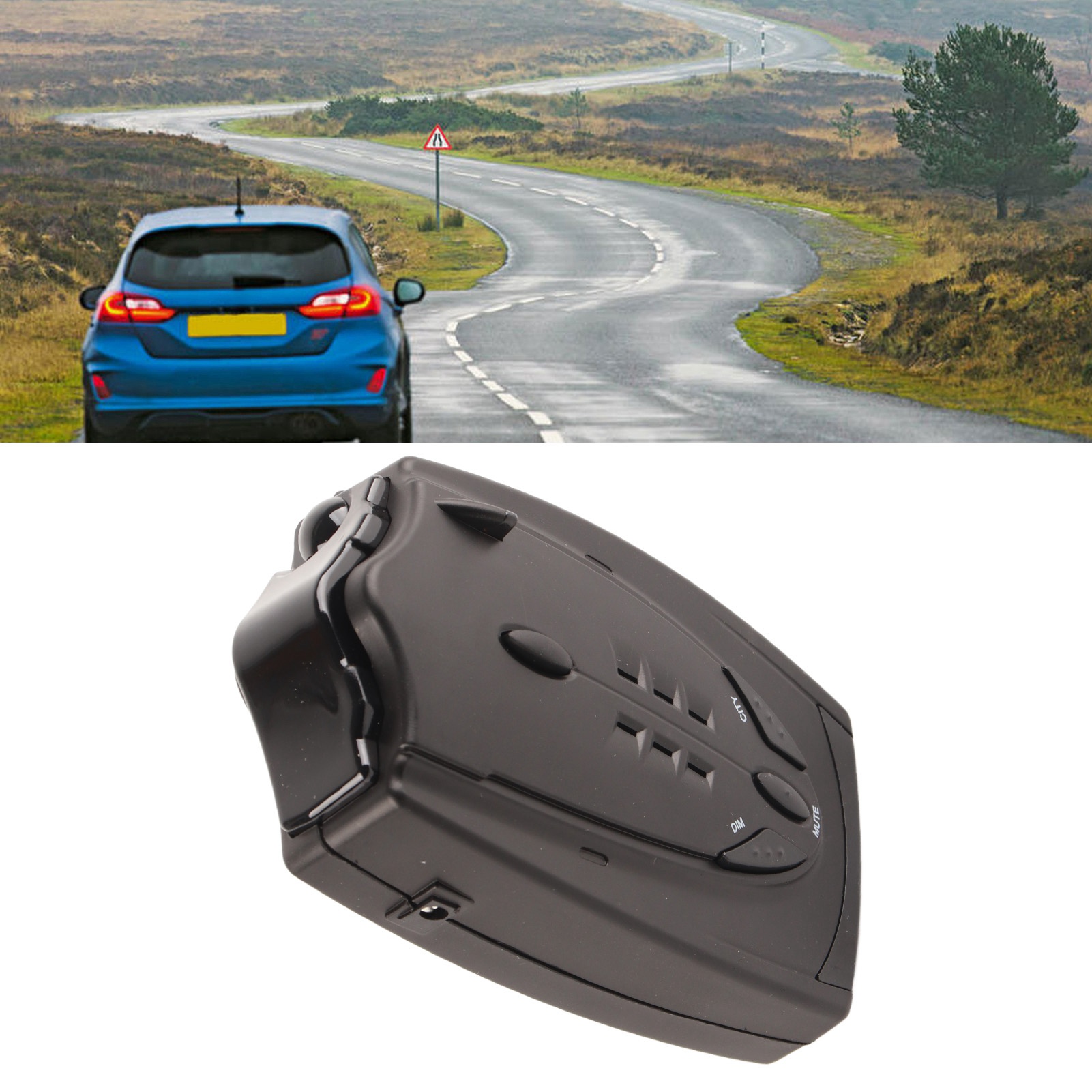 Dual-in-one Led-geschwindigkeitsradarwarner Für Autos Mit Gps, Anti-radar- Und Anti-polizei-alarm.