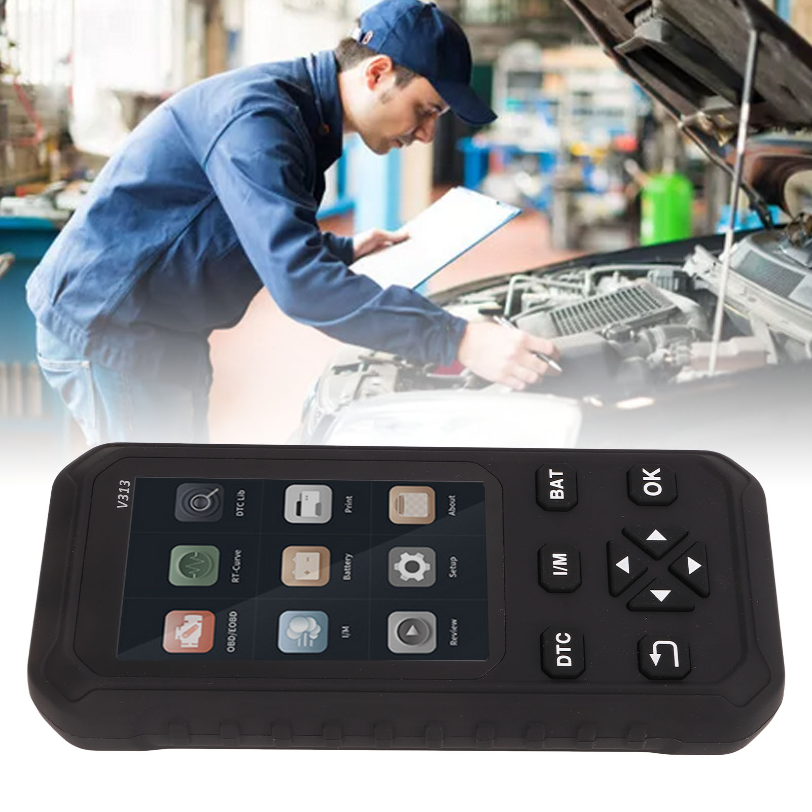 Obd2-batterietester V313 – Farbbildschirm, 6 Sprachen, Diagnose Von Autobatteriefehlern