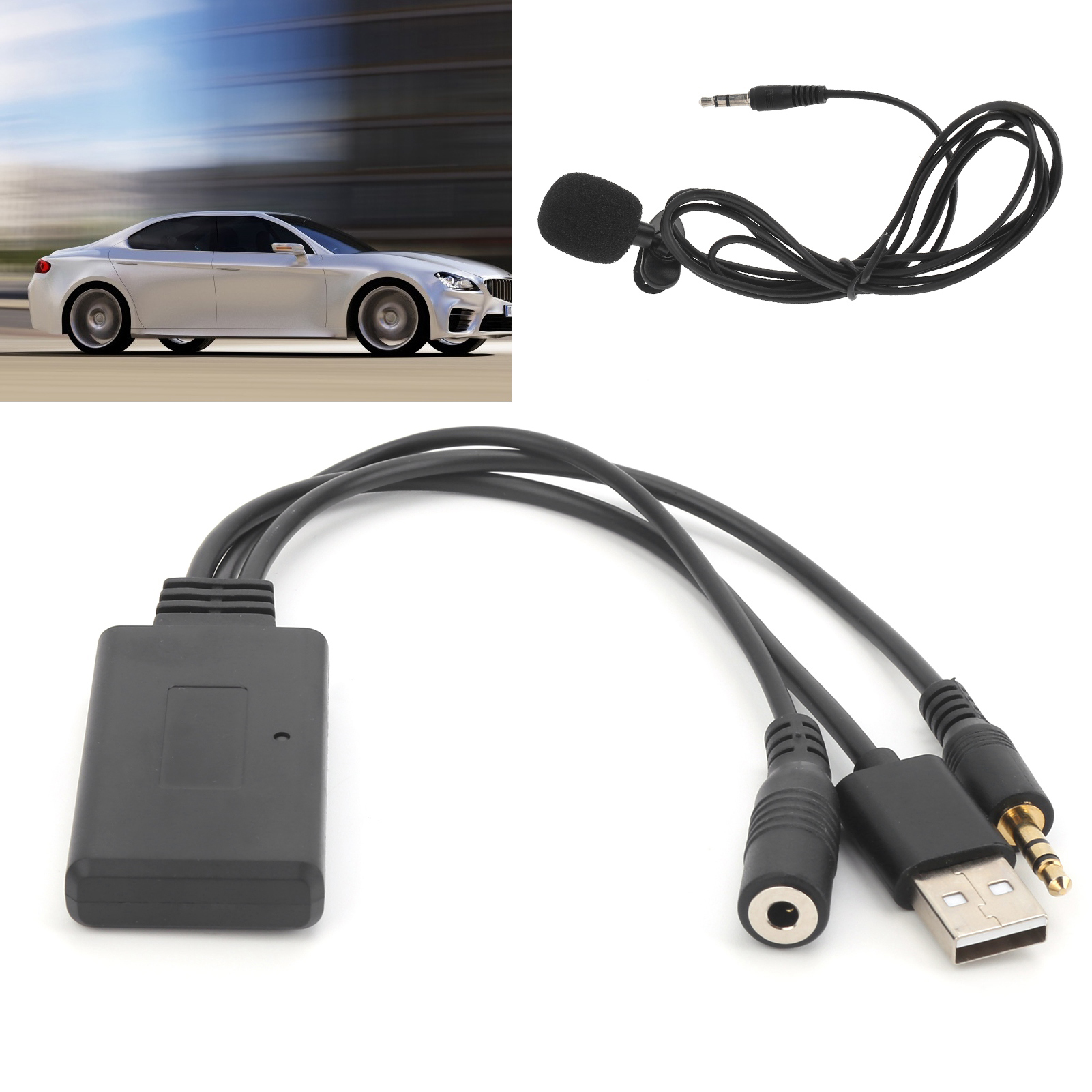 Universaladapter Für Freisprechmikrofon Mit Bluetooth-autoradio-anschlusskabel (nr. 35)