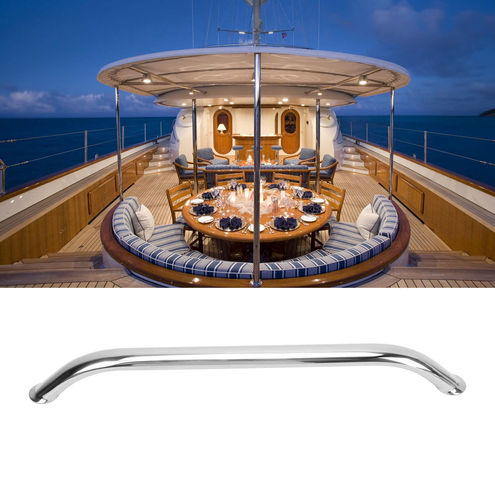 Handläufe Aus Seewasserbeständigem Edelstahl 304, Geeignet Für Boote, Yachten Und Wohnmobile, 16 Zoll 2051sb.