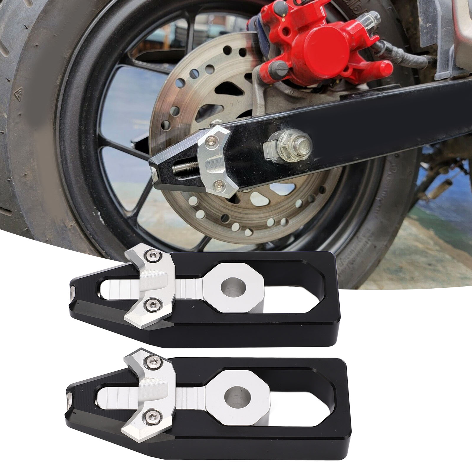 Kettenspanner Für Motorrad-kipphebel, Kompatibel Mit Honda Grom 2014-2021 (2 Stück)