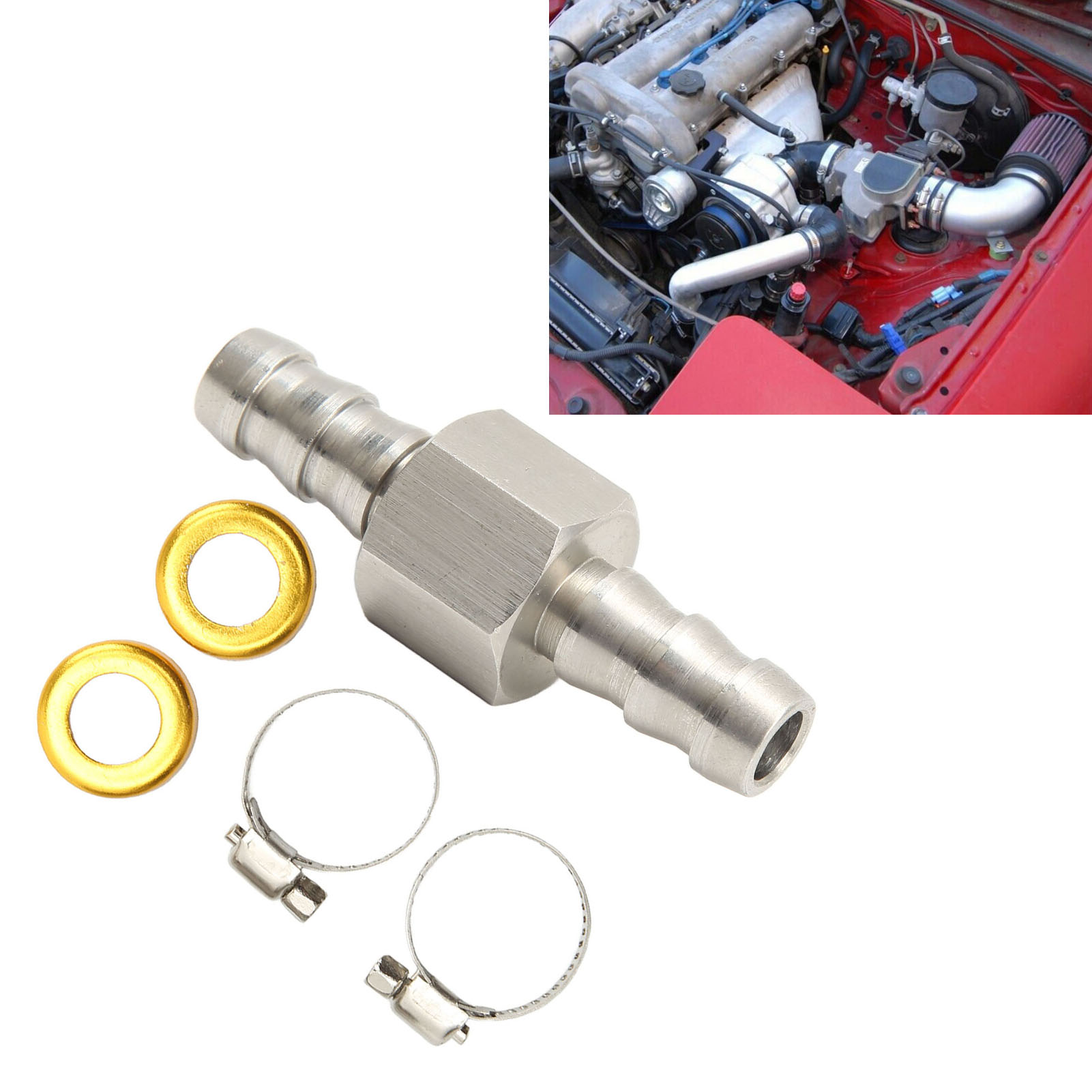 Kraftstoffleitungs-t-stück-adapter Mit Halteflansch Für 3/8-zoll-kraftstoffleitungen, Getriebekühlmittelleitungen Und Vergaserleitungen (yc102157-38)