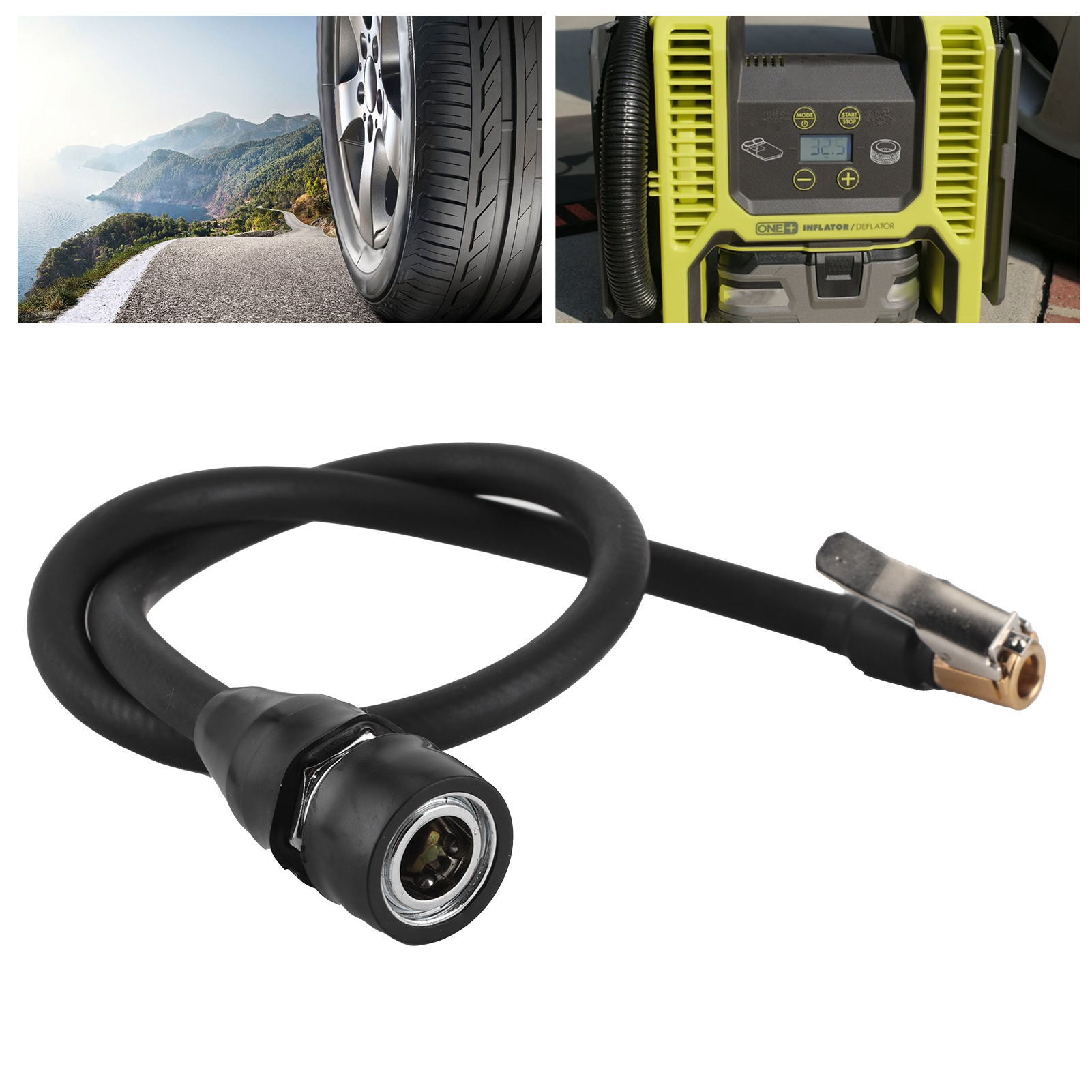 Fahrzeugwartung Und -reparatur: Fahrzeugluftpumpe, Luftschlauchverlängerung, Schnellkupplung (weiblich), Luftkompressor, Reifenluftschlauch, Universelle Schnellladeklemme