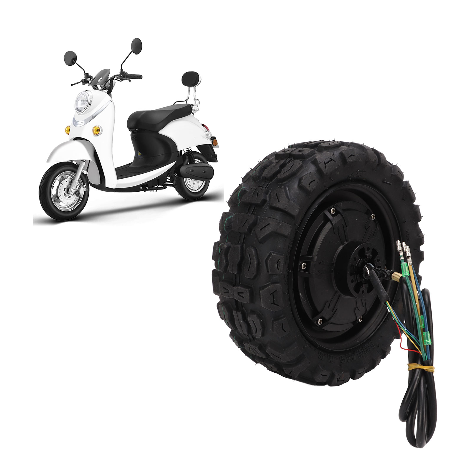Elektromotorrad/geländefahrzeug, 36v-60v, 500w-1500w, 11-zoll-scheibenbremsmotor, Vakuum-radnabenmotor (lieferung Ohne Kraftstoff) (paket Gefüllt)