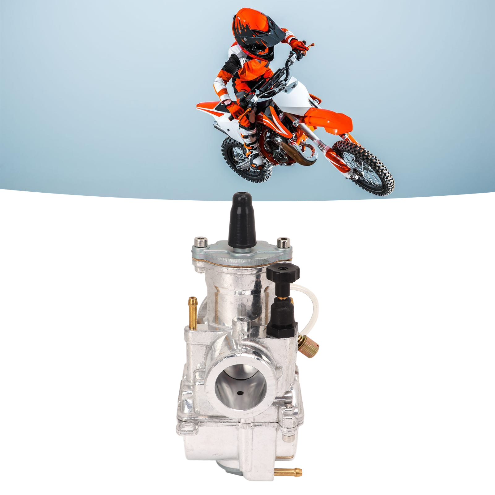Pinkfarbener Pwk24-vergaser Für Motorräder, Kompatibel Mit Keihin, Koso, Oko, Pwk 24 Dirt Pit Bike Atv Go Kart Q (404-041)