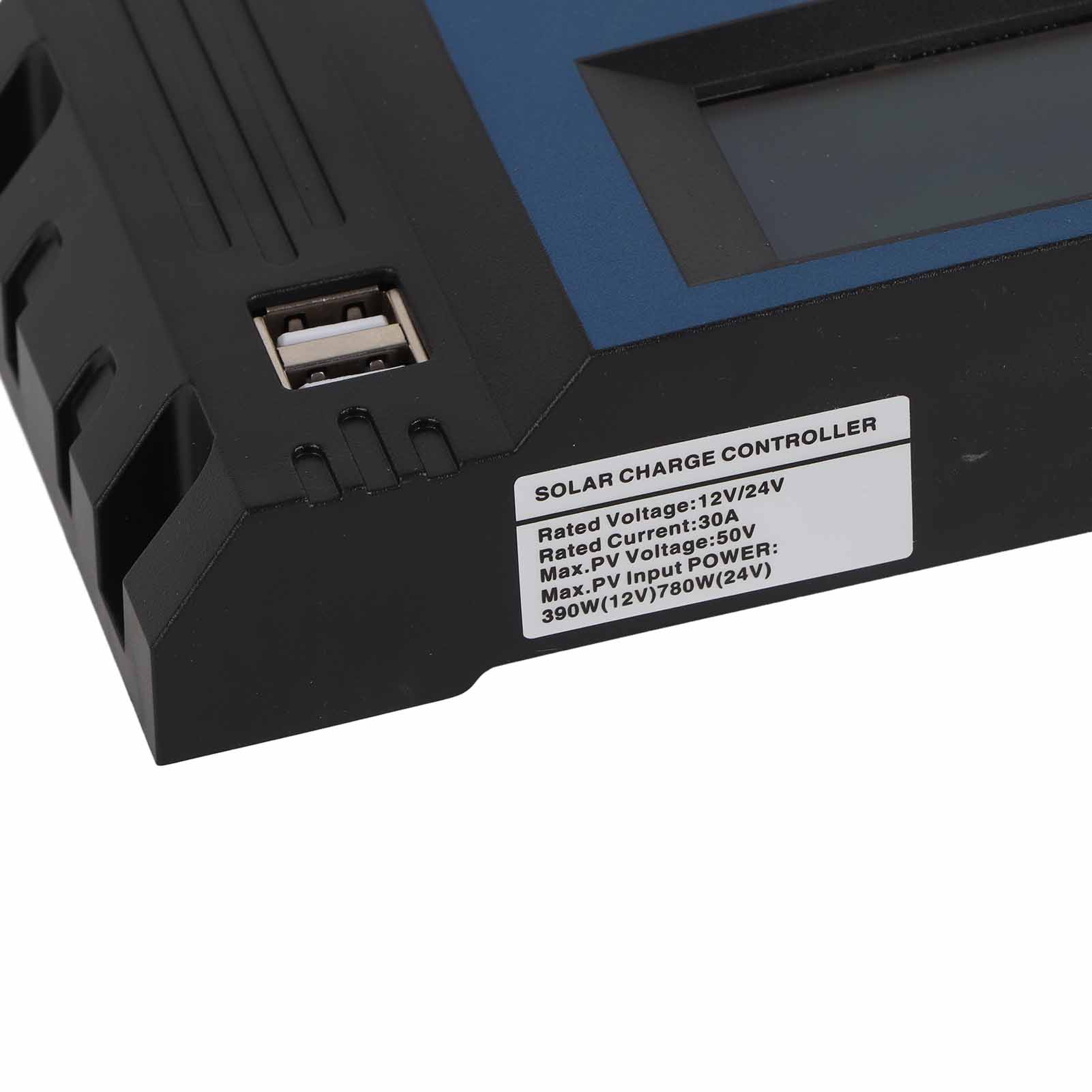 12v/24v Solarladeregler Mit Automatischer Erkennung Und 4 Usb-anschlüssen (5v/2,5a/30a) Für Wohnmobile Und Boote