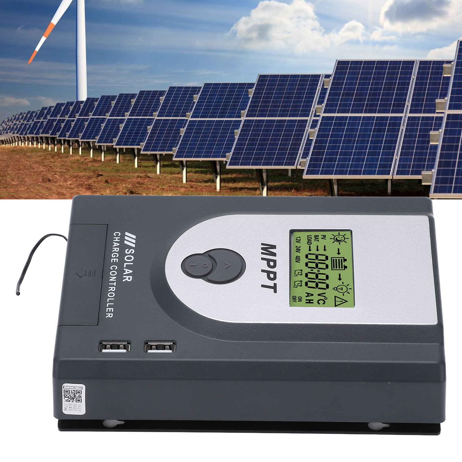12v/24v 20a Mppt-solarladeregler Für Wohnmobil/boot Mit 2 X 5v Usb-ausgängen