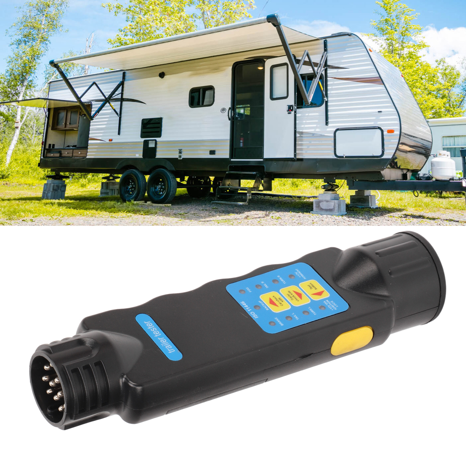 12v 13-poliger Anhängerstecker- Und Steckdosentester (cp-0996) (batterie Nicht Im Lieferumfang Enthalten)