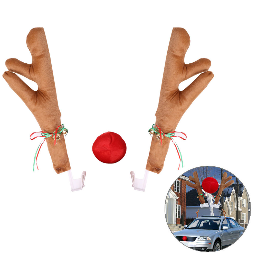 [yuexinghui] (nicht Genutztes Geistiges Eigentum) Räumungsverkauf: Weihnachtsdekorationen, Autoholz, Rentiergeweih (khaki)