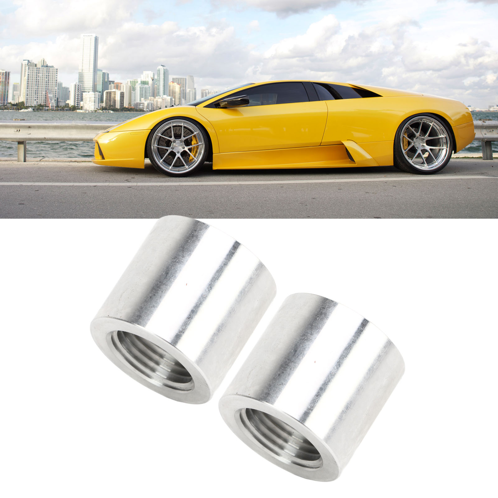 Geschweißtes Aluminium-fitting Mit 1/2"-bsp-innengewinde, Paarweise Erhältlich, Geeignet Für Trockensumpftanks Usw. (referenz: Gb618-6812)
