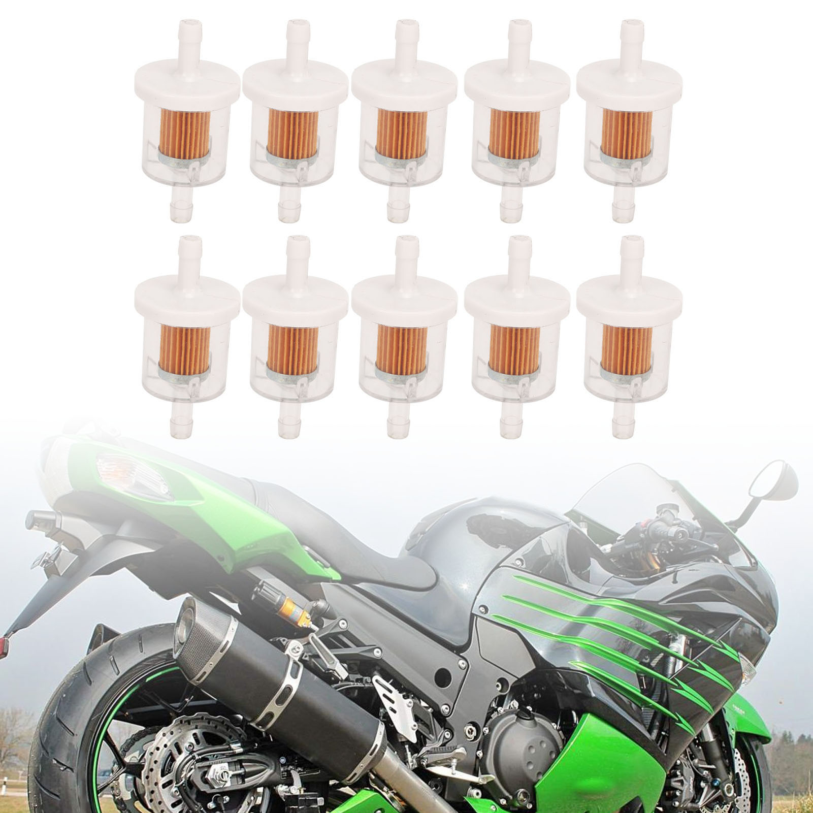 10er-pack Kraftstofffilter Für Rasenmäher, Kompatibel Mit Den Modellen Bs 493629 5065, Kawasaki 49019-7001 49019-7005 49019-0014