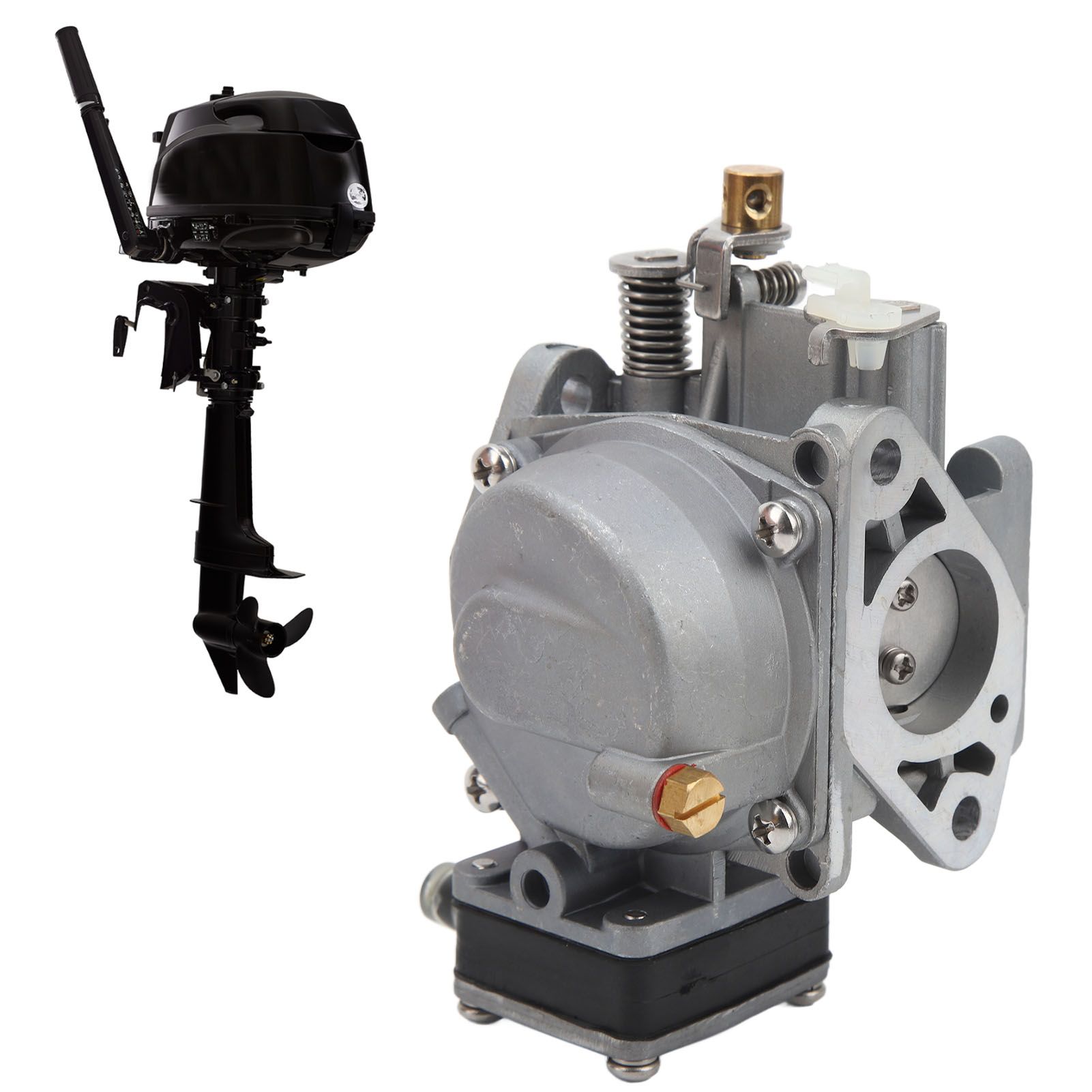 Der Außenbordmotorvergaser 803687a04 Ist Für Den 9,8 Ps Starken 2-takt-motor (hy17613) Geeignet.