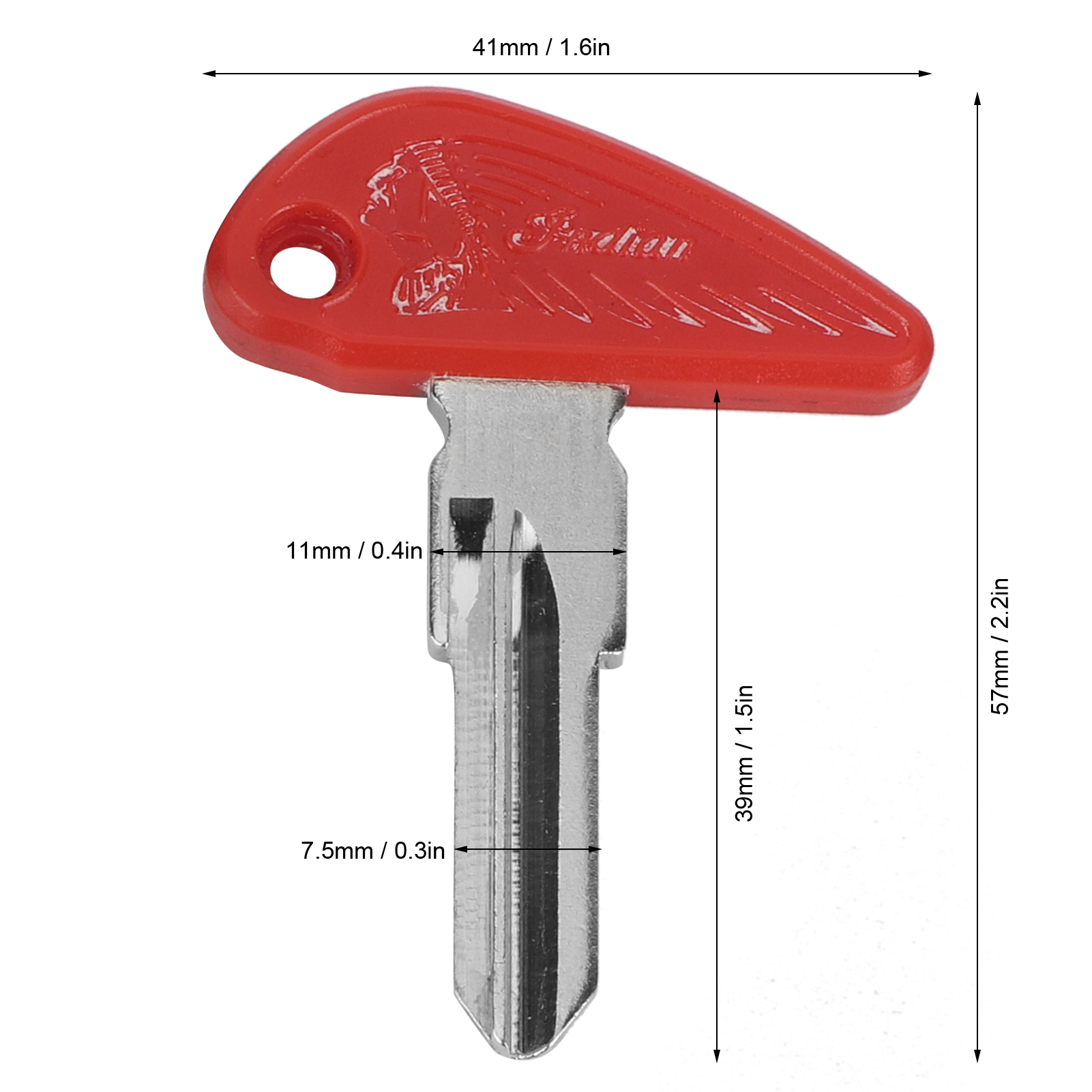 Zündschlüsselrohling Mit Etui, Carbonfaser-optik, Für Indian Scout 1920-2018